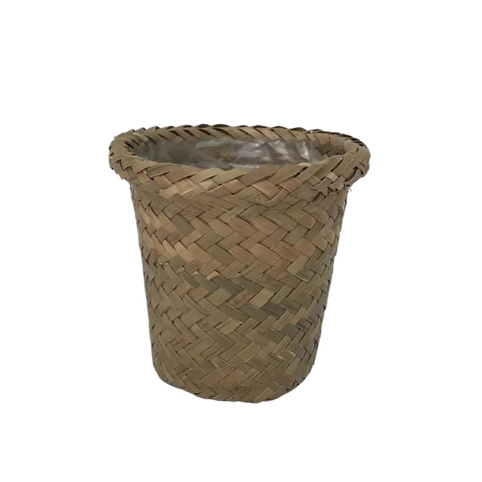 LuoAXINN Woven Straw Flower Pot Rattan Woven Succulent Planter Pot Waterproof Home Decor Storage Basket