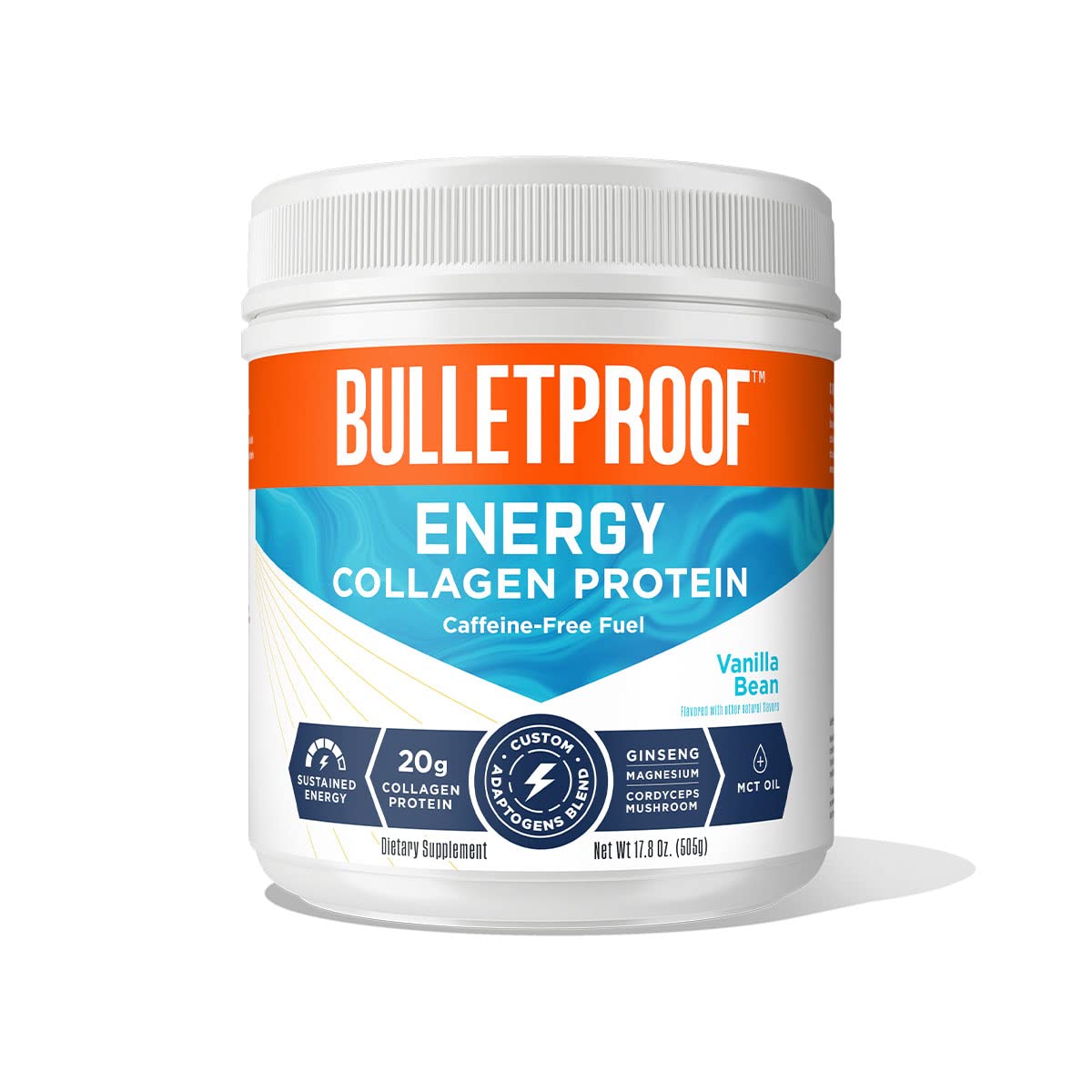 Buy Bulletproof Vanilla Bean Energy Collagen Protein Powder, 17.8