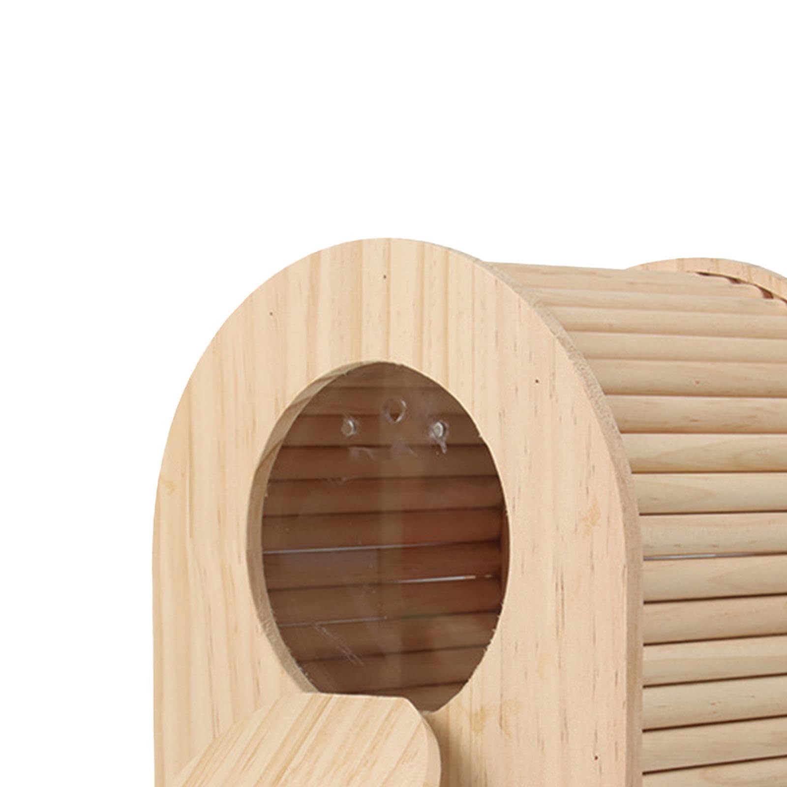 Nido de Madera, para Pájaros, Refugio, Jaula de Cría Abierta, Nido para Periquitos, Cacatúas Y Cotorras.