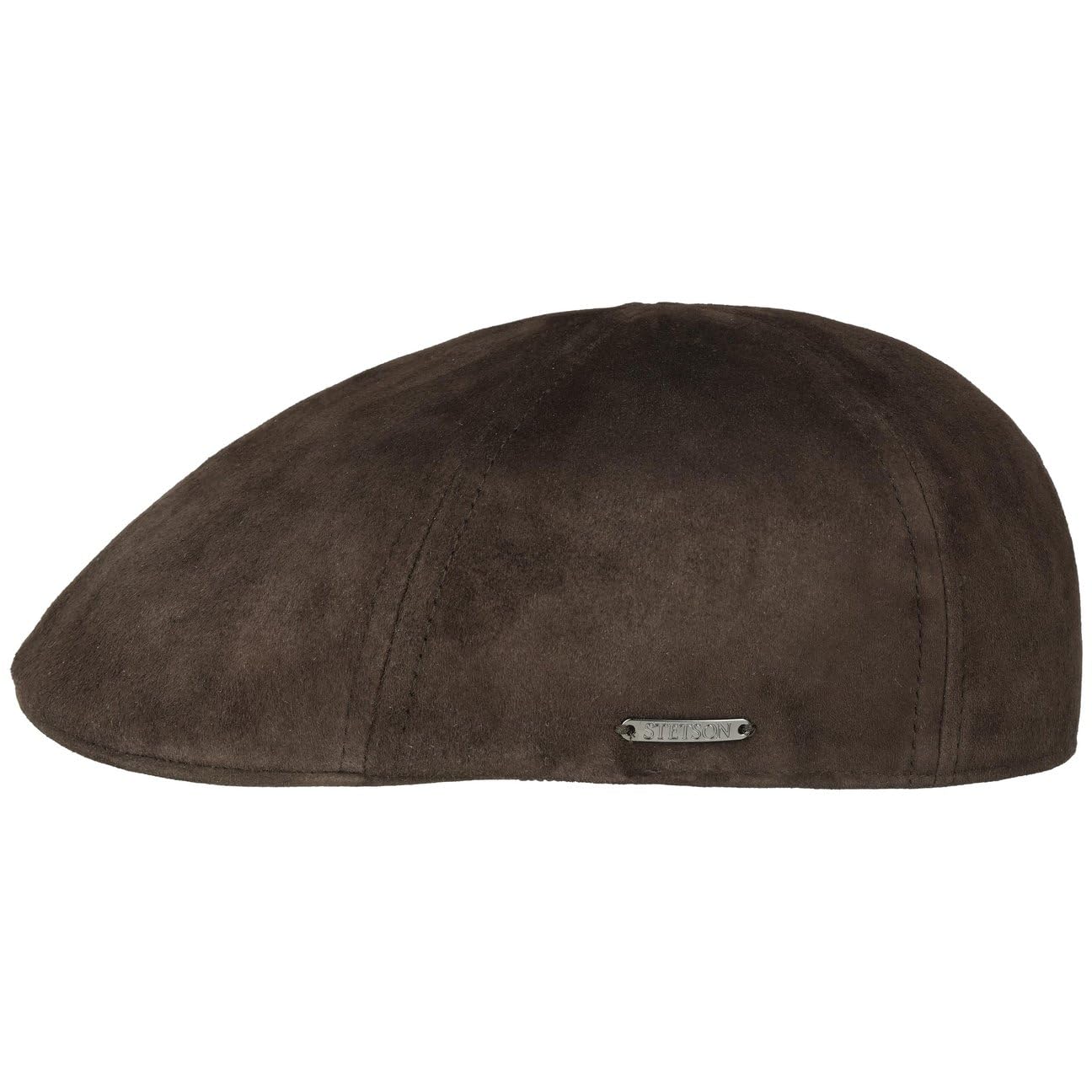 Stetson Texas Goat Suede Flatcap Schirmmütze Uni einfarbig Made in EU Herren Sommer Winter