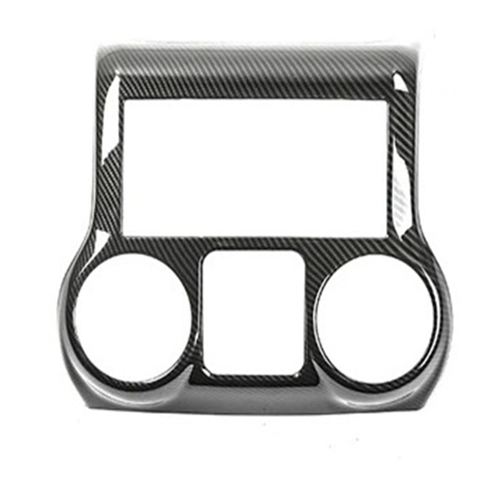 Interior Mouldings for Jeep for Wrangler JK 2007-2017 ABS Car Center Console Dashboard Decoration Cover Stickers Interior Accessories Car Accessory(Central Control)