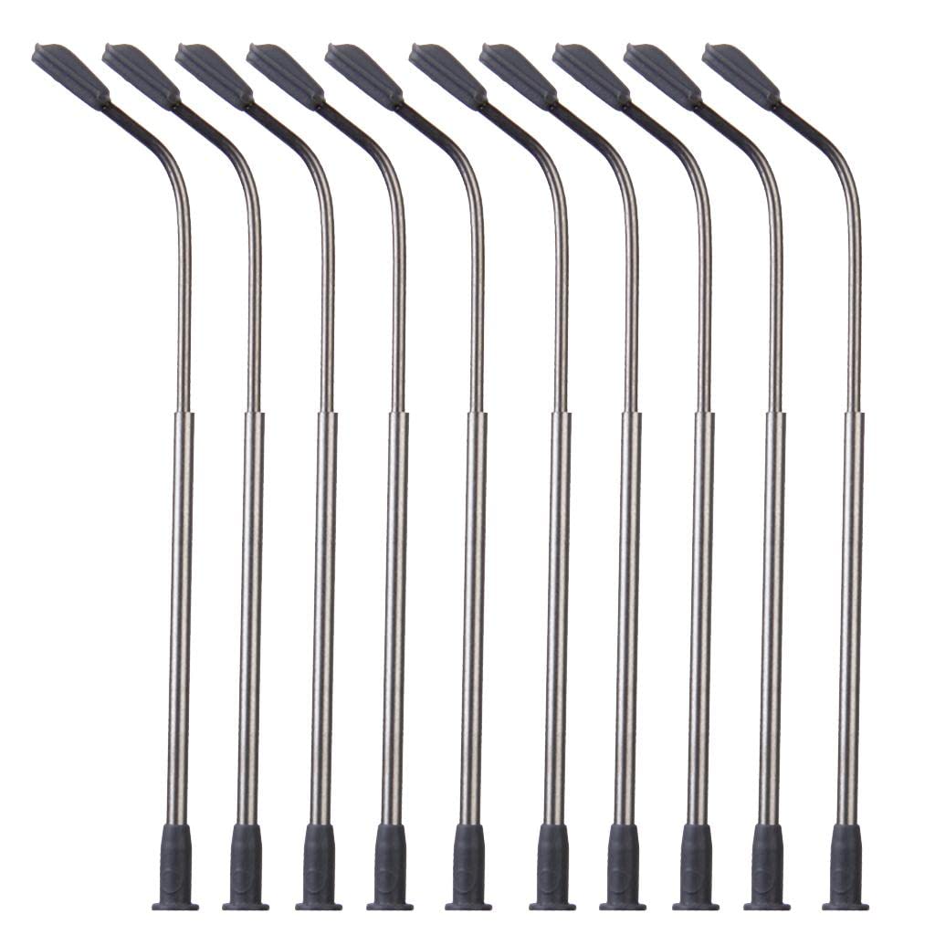 MYADDICTION 10 x Model Street Lamp Lights Single Head for Model Train Layout Scenery Toys & Hobbies | Model Railroads & Trains | Z Scale | Other Z Scale-image-34