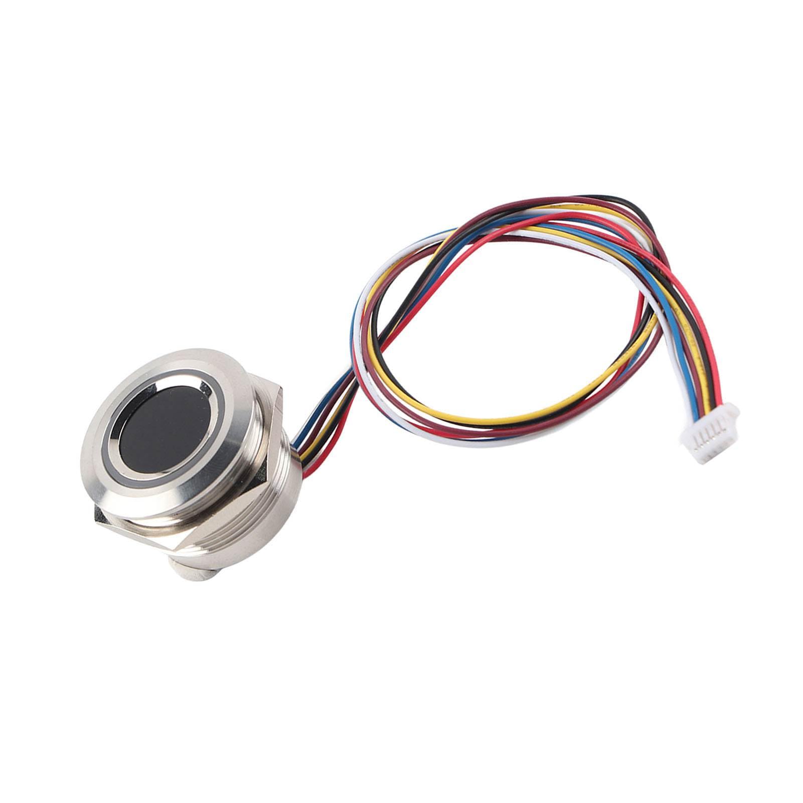 Kapazitiver Fingerabdrucksensor R503 Fingerabdruck Metall R503 Kreisförmiges Kapazitives Fingerabdruck-Identifikationsmodul mit 2-Farbiger Ringanzeige