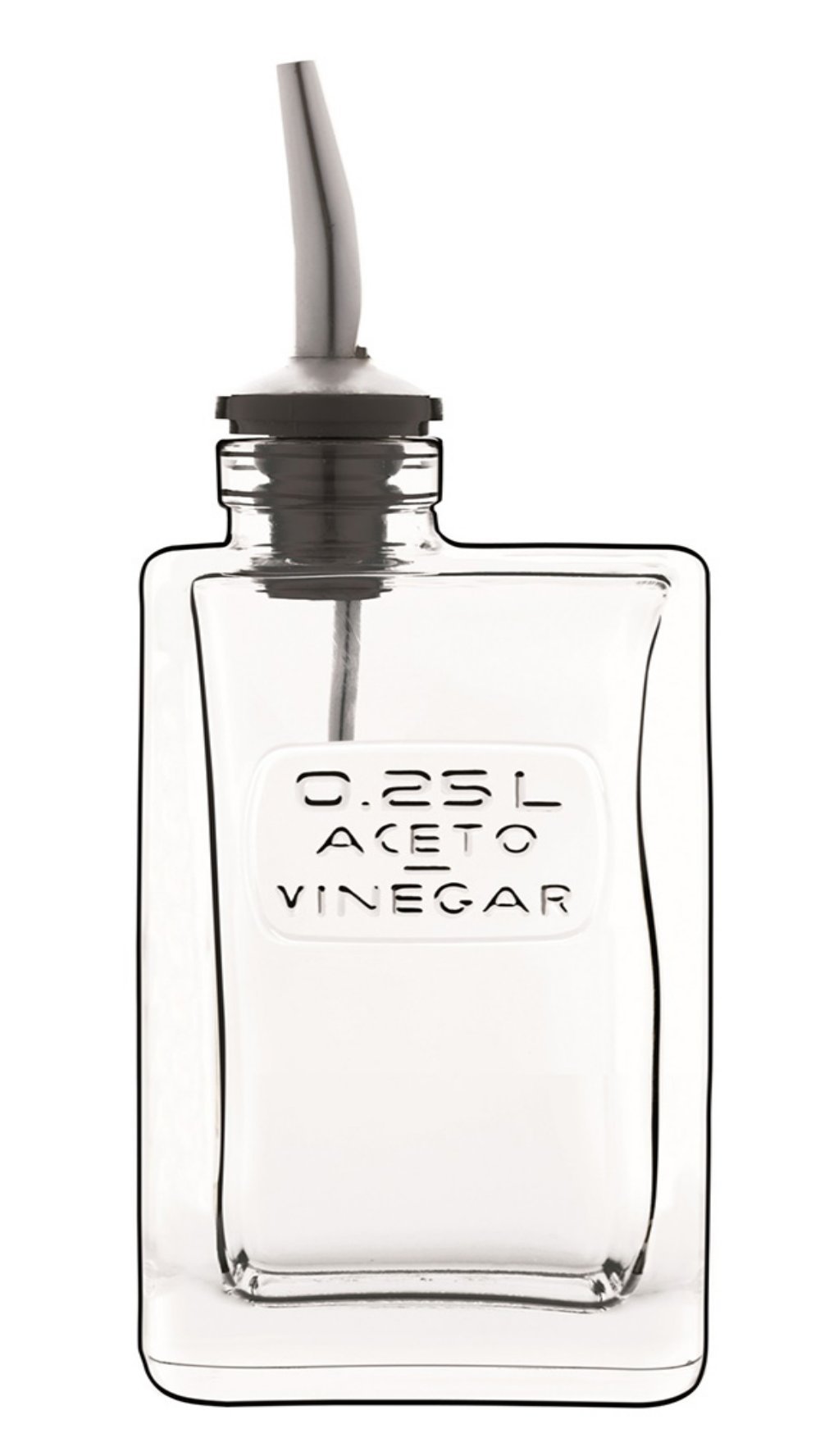 Bormioli Luigi:Optima - Botella de vinagre con tapón, 250 ml, 2 unidades