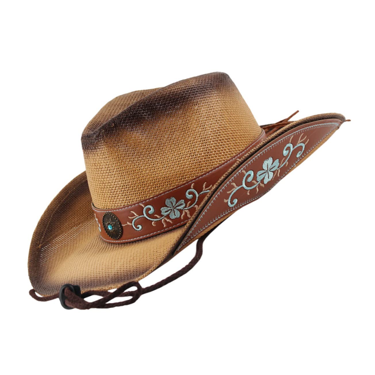 COLLBATH Sombrero Protección Solar de Verano para Mujer ala Ancha Plegable y Diseño Decorativo Adecuado para Camping y Deportes al Aire