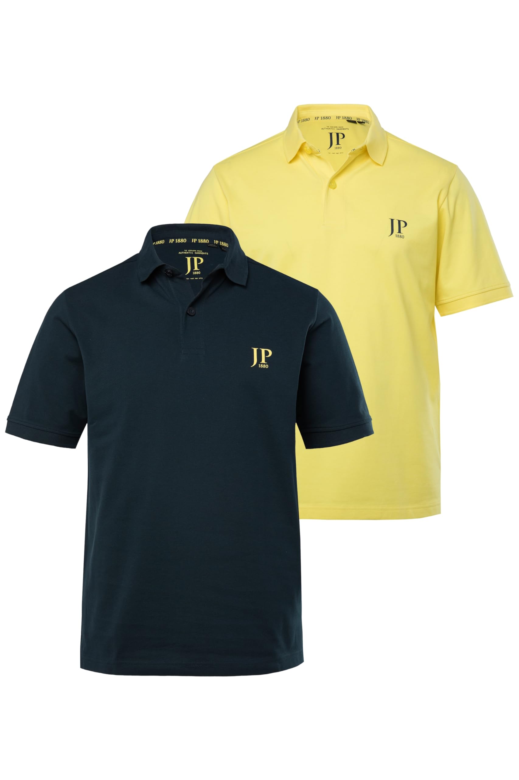 JP 1880 Herren große Größen Übergrößen Menswear L-8XL Poloshirts, Basic, 2er-Pack, Piqué, gekämmte Baumwolle, bis 8 XL 704317