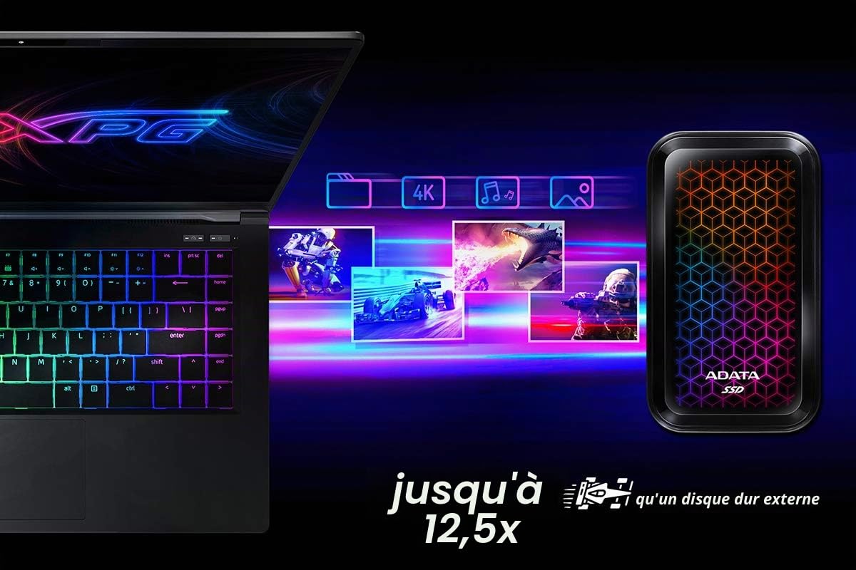 ADATA SE770G Disque Dur SSD Externe 512 Go
