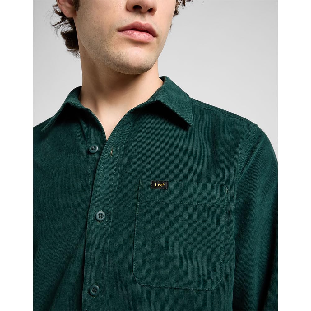 Lee - Camicia Uomo - vestibilità Regular - Leesure Shirt - Mercantile Green