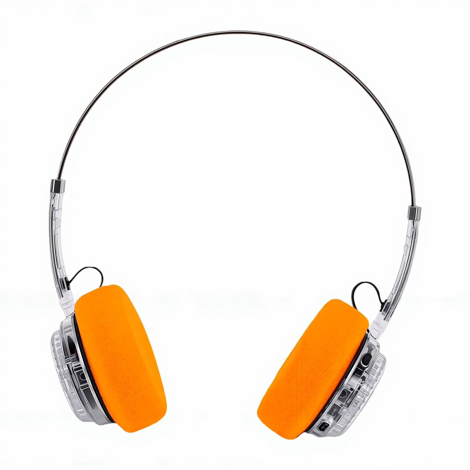 Cuffie Wireless retrò, Cuffie Bluetooth 6.0 Sopra l'orecchio con Microfono, Supporto Connessione Doppio Dispositivo, Archetto Regolabile, Padiglioni Girevoli