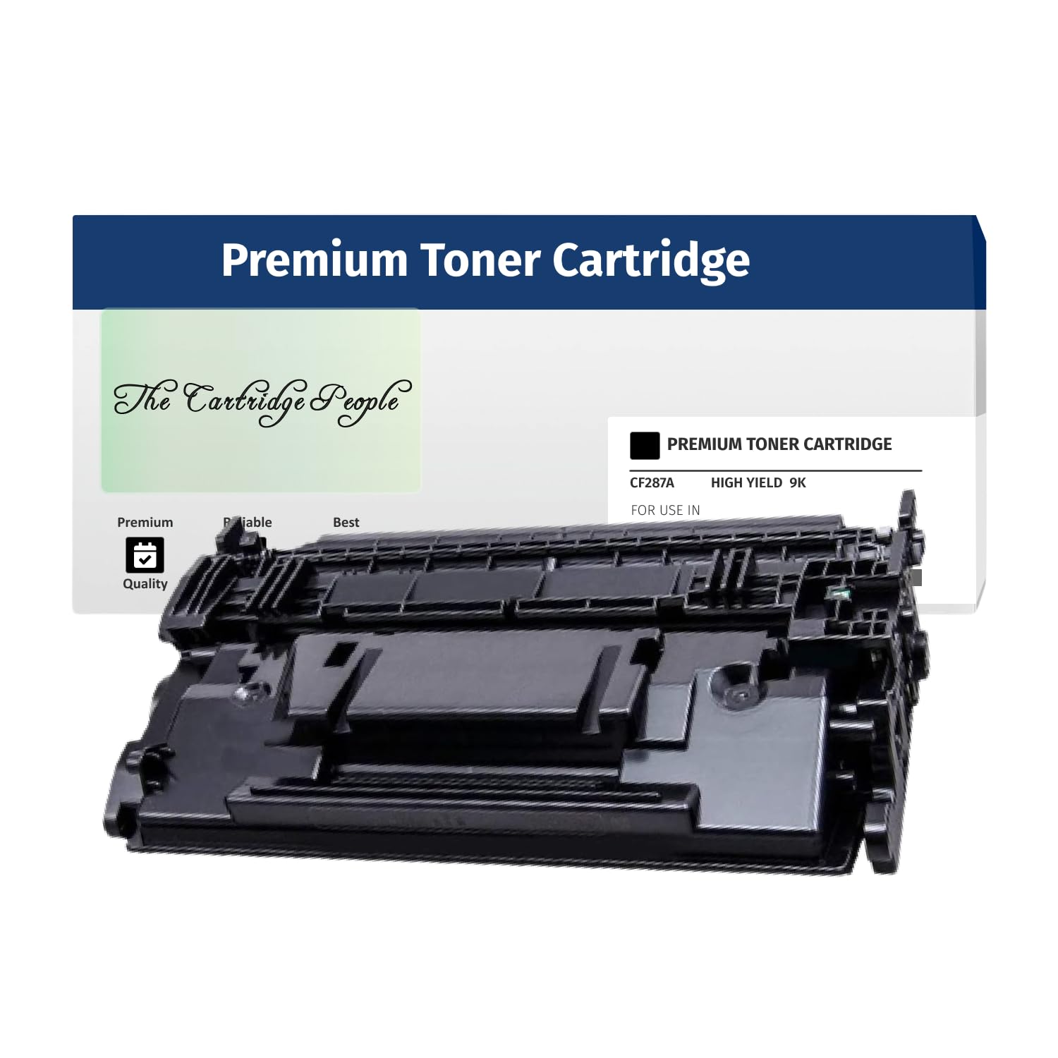 Premium Toner Compatible Cartridges-for HE-CF287A- Compatible Toner Ctg- Black- 9K- Yield