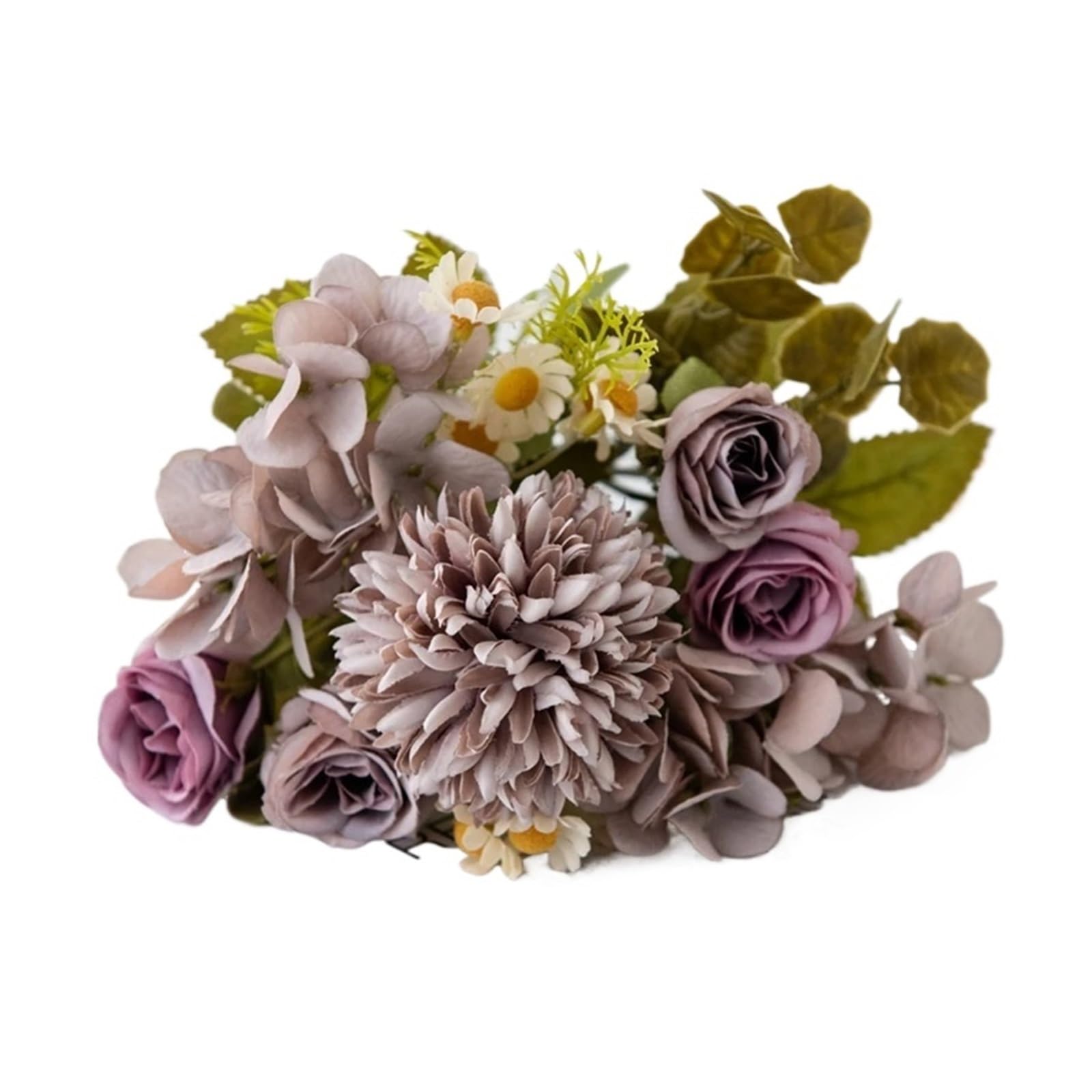 HamPaesk 1/3pcs Artificial Flowers Home Room Decora Supplies Wedding Bouquet Day Photography Props Gift(PURPLE,1 pc)