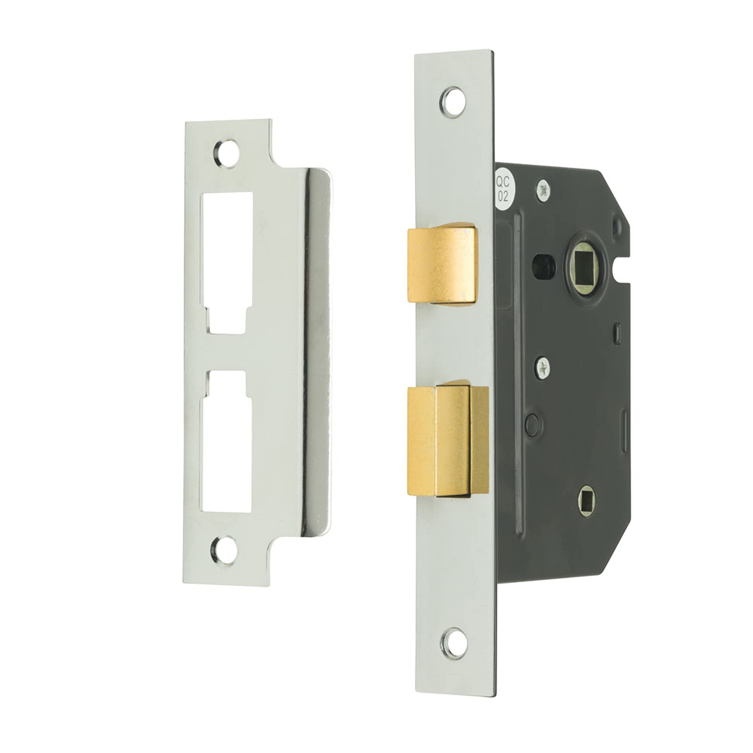 Sterling MLB325N 2.5-inch/65mm 3-Lever Bathroom Sashlock - Nickel