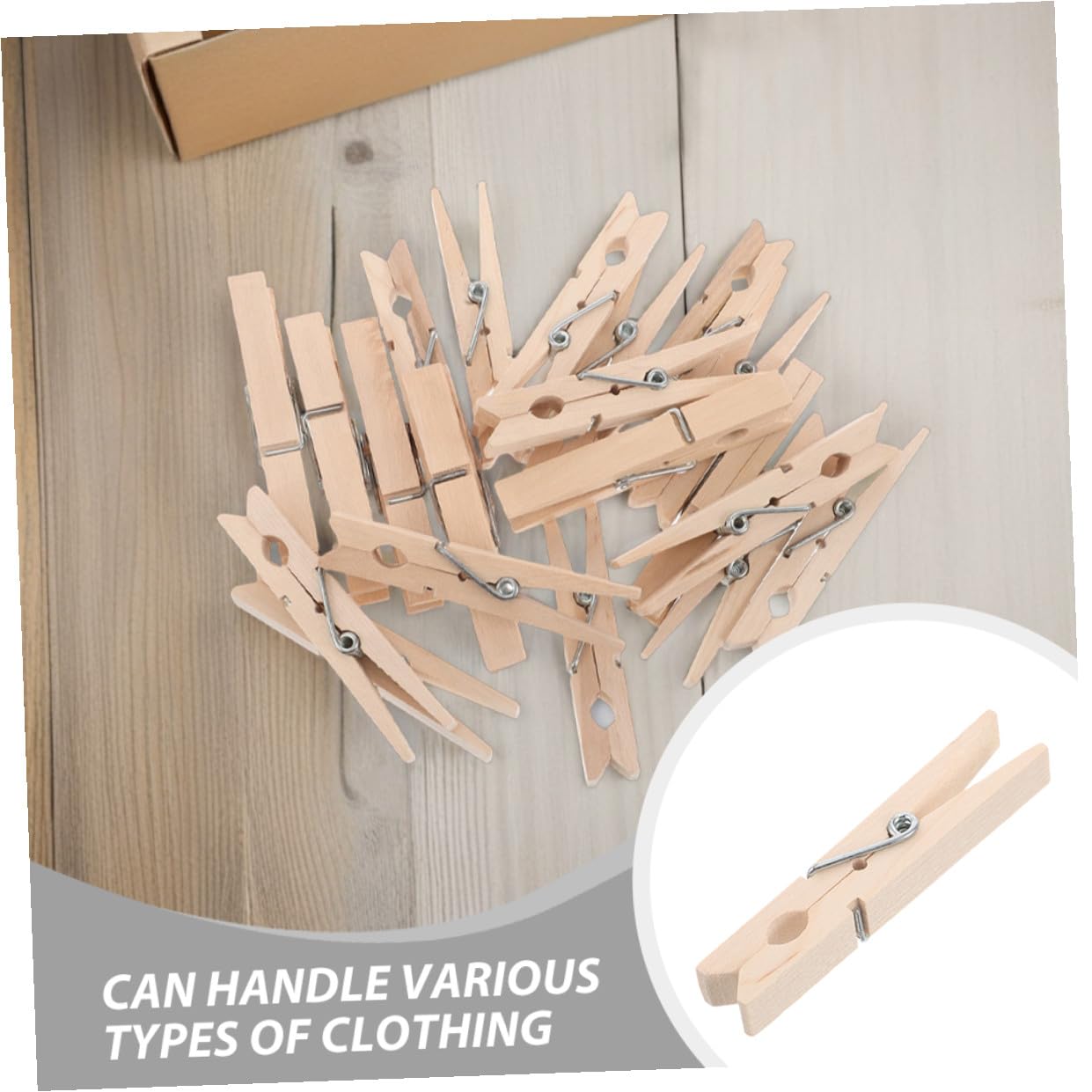 150 pezzi Mollette Bucato in Legno Antivento per Asciugatura e Organizzazione Casa Clip Resistenti per Calze e Biancheria Mini Pinze Portatili Delicate sui Tessuti