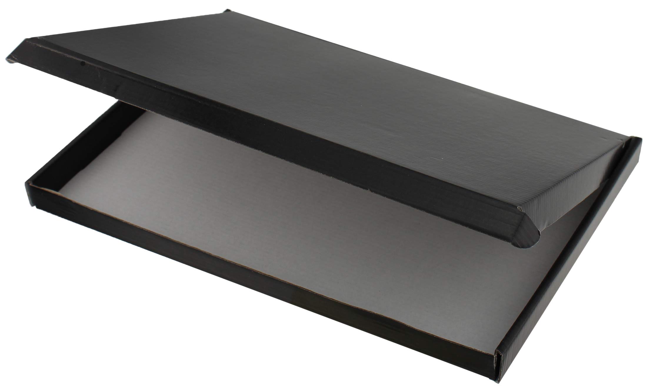 BLACK MINI A6 A5 A4 LARGE LETTER SHIPPING SATIN BOXES (C4 (32cm x 22cm x 2cm), 1)
