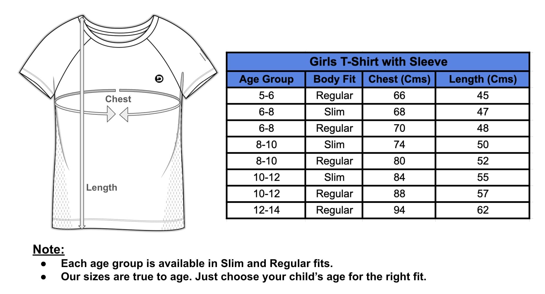 Dripmov Premium Girls T-Shirt | Ultimate Comfort Activewear| Slim Fit | Soft & Breathable Jersey | for All Sports and Casual Wear (Half Sleeves) - Blue Wave (10 Y - 12 Y) 1