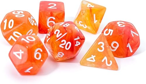 Miniatura 8 de DND - Juego de 7 dados poliédricos para D&D, TTRPG, Calabozos y Dragones, juegos de dados de mesa, accesorios DND, dados del sistema D20verde