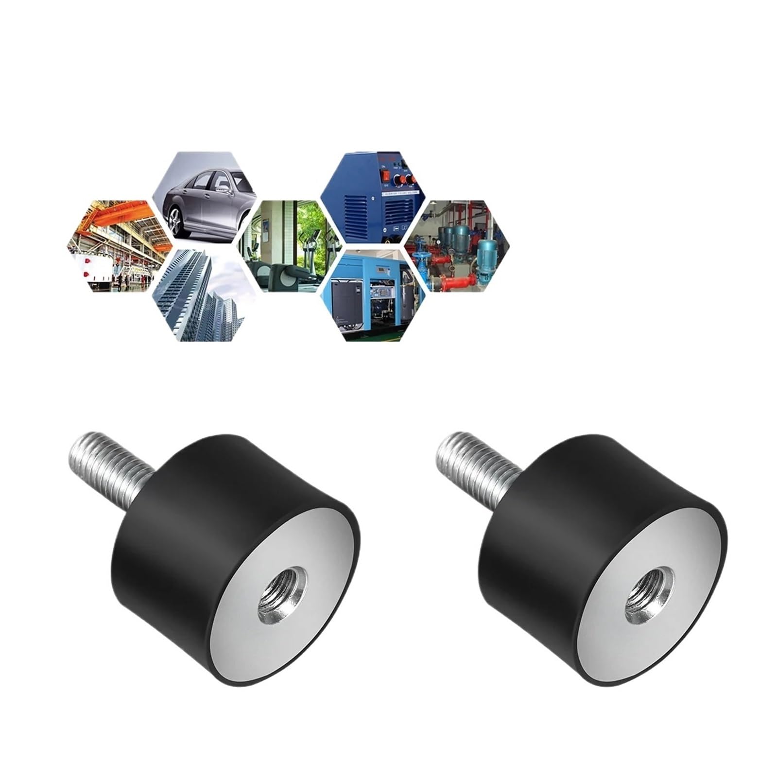 Ammortizzatore con perni in Gomma Supporti antivibranti da 4 Pezzi for Attrezzature Pesanti for imbarcazioni