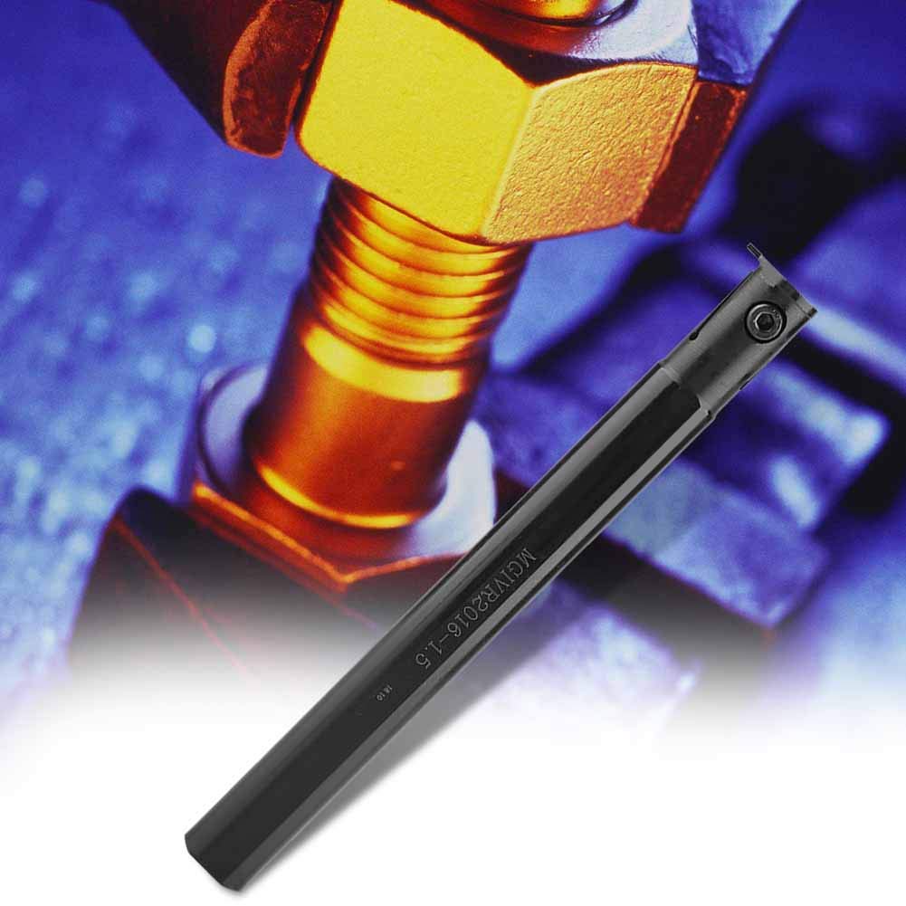 Ensemble de Porte-Outils de Coupe de Rainurage de Tour MGIVR2016-1.5 Porte-Outil de Clé pour Inserts MGMN150
