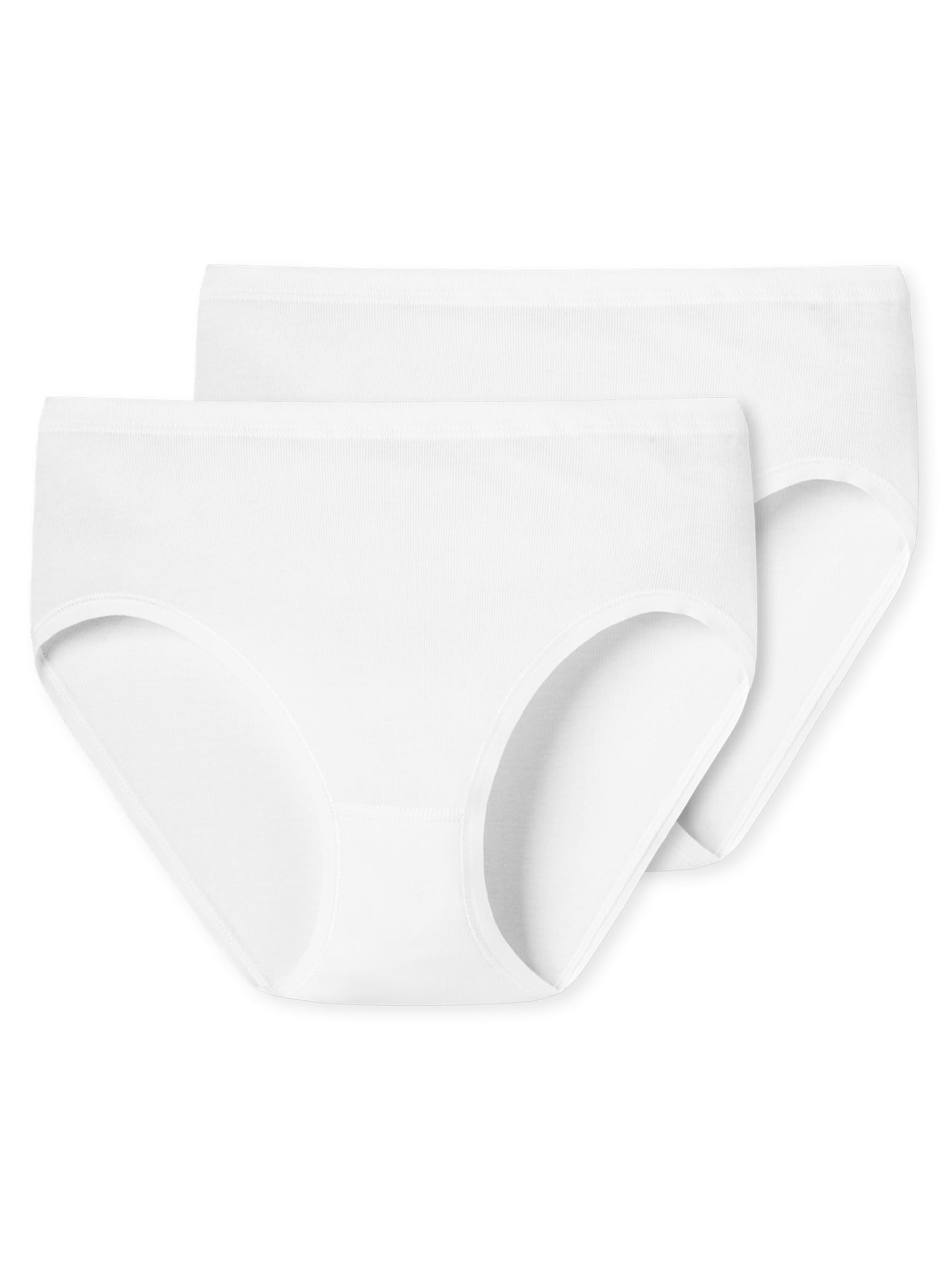 Schiesser Women's 4 Pack Hip Briefs Underwear, White, 40