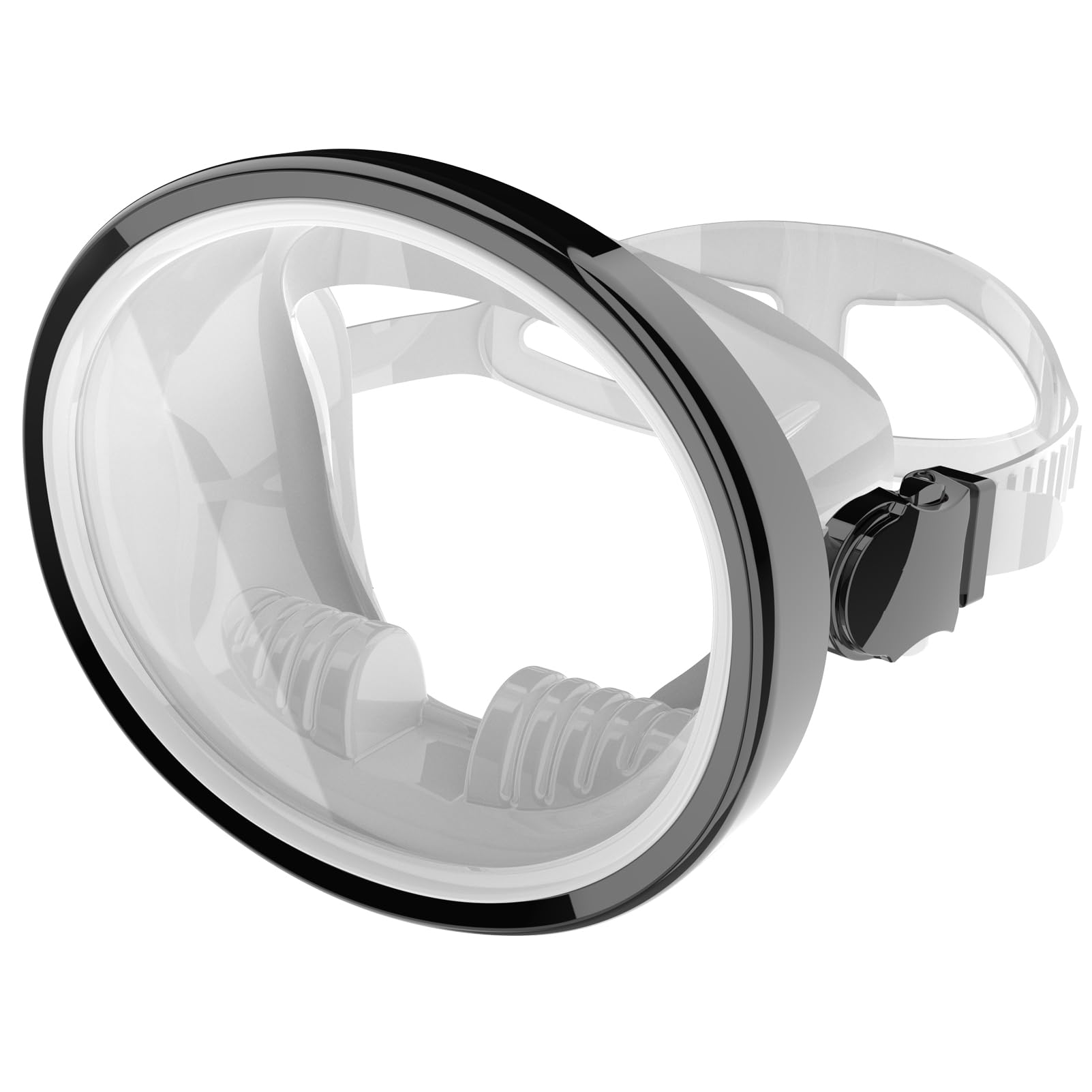 Diving Mask Scuba Mask Spearfishing Mask Freediving Water Mask Tempered Glass Oval HD Anti-Fog Scuba Goggles for Adults