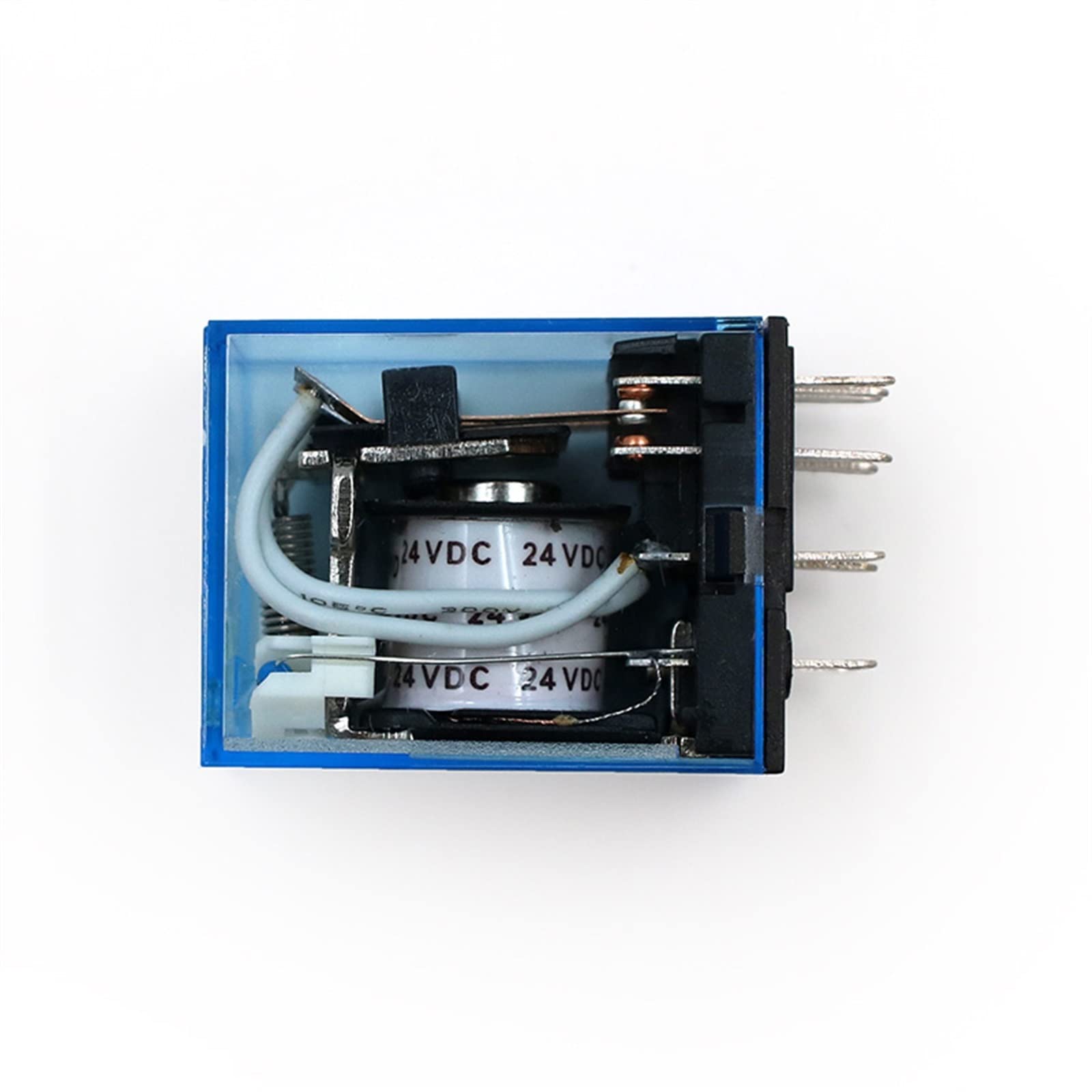 Relé 14PIN MY4NJ con indicador LED verde y soporte de motor micro interruptor 4DPDT 5A