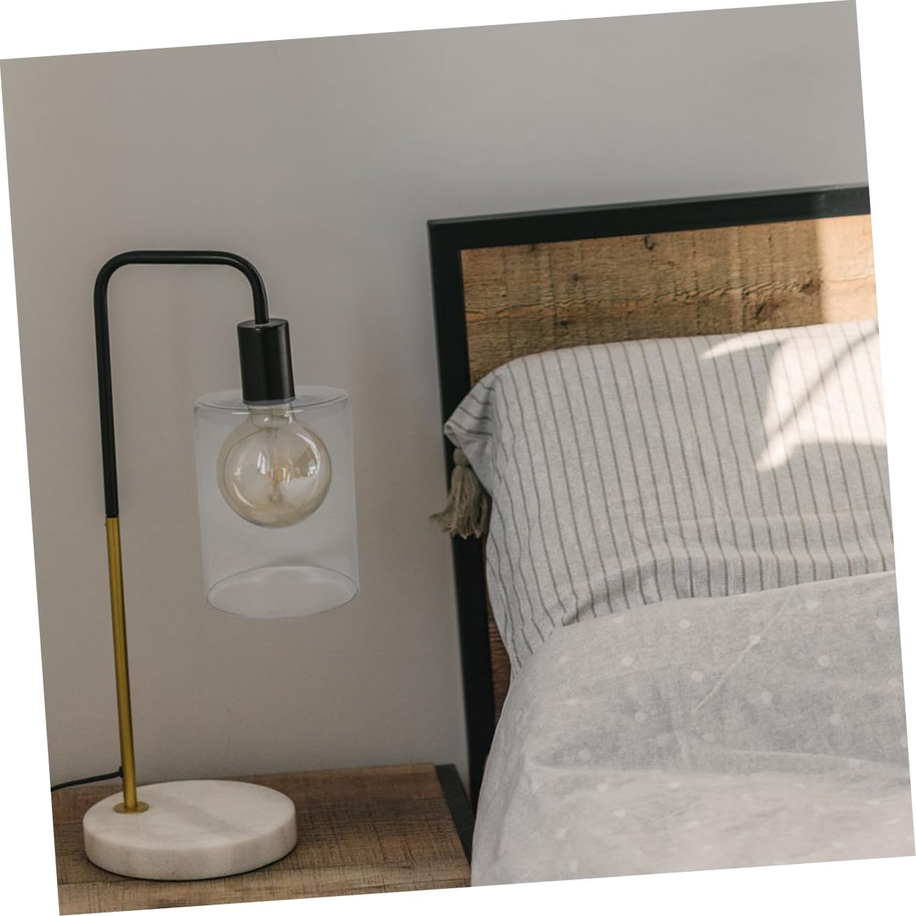 jojofuny 3-Pack Cylinder Glass Lampshade Replacement for Pendant Light Fixtures for Home Decor Sturdy Light Cover Compatible Designs