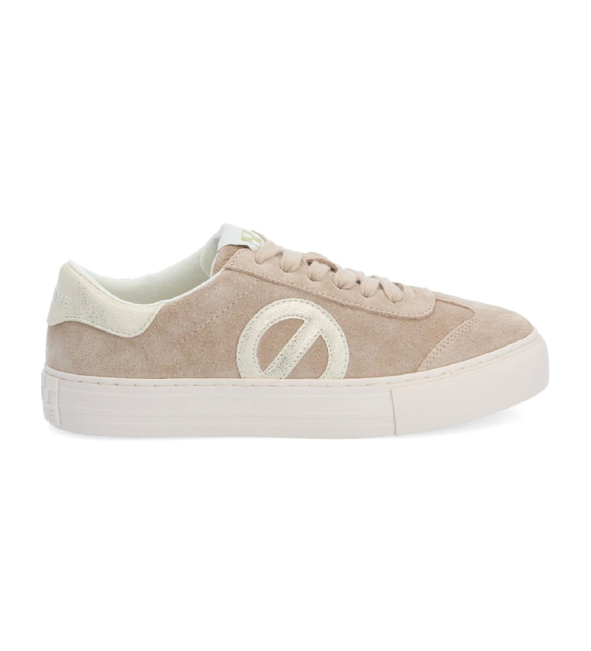 NO NAME Sneakers in Pelle Beige con Punta arcuata