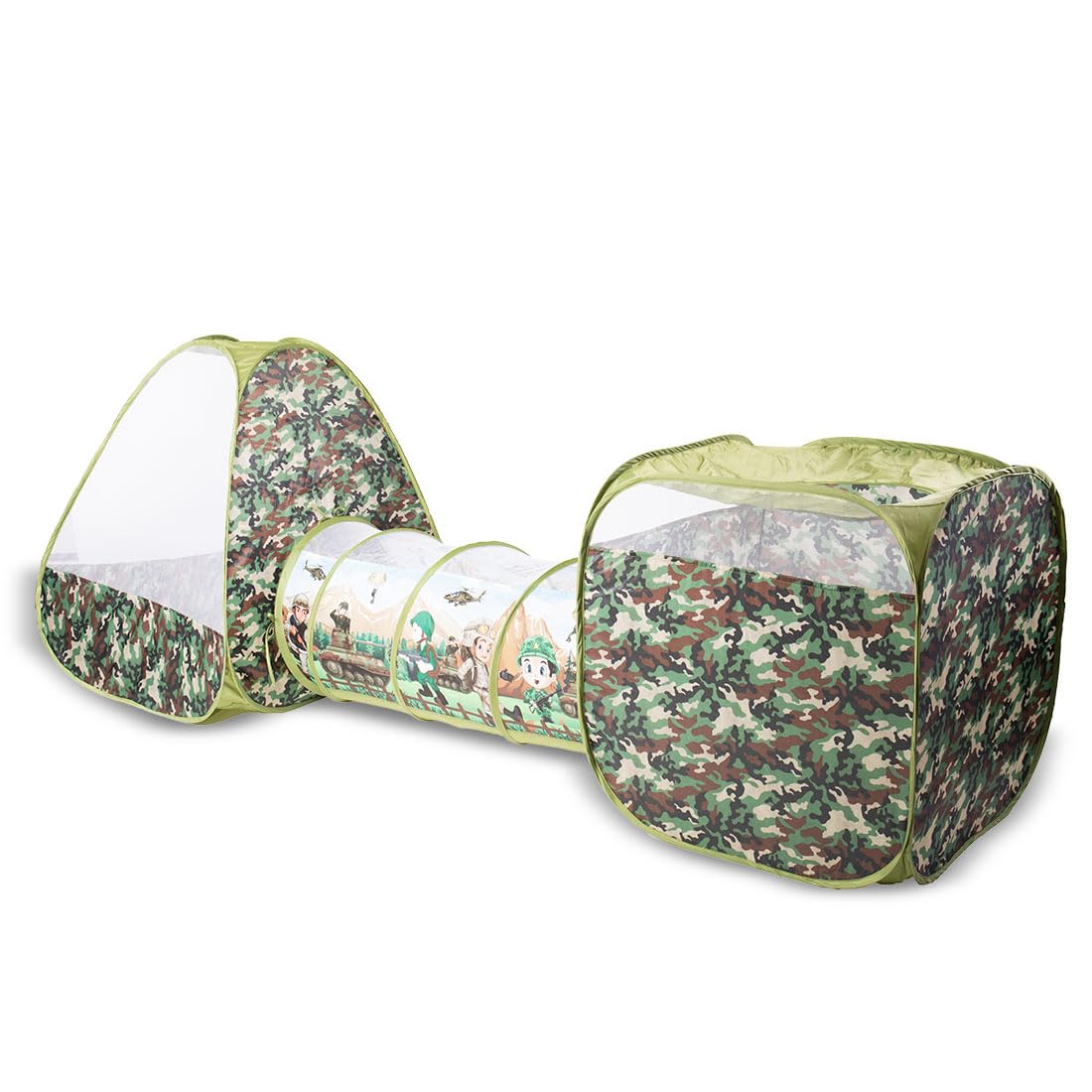 Bumtum Baby Tunnel 3-in-1 Army Ball Pool Tunnel for Kids 1-5 Years Girls | Boys Toddlers Ball Pit Foldable Tent House for Kids Activity Toys - Balls Not Included | Army Tunnel, Green, Count 1 (B0CRH7P37T) Amazon Price History, Amazon Price Tracker