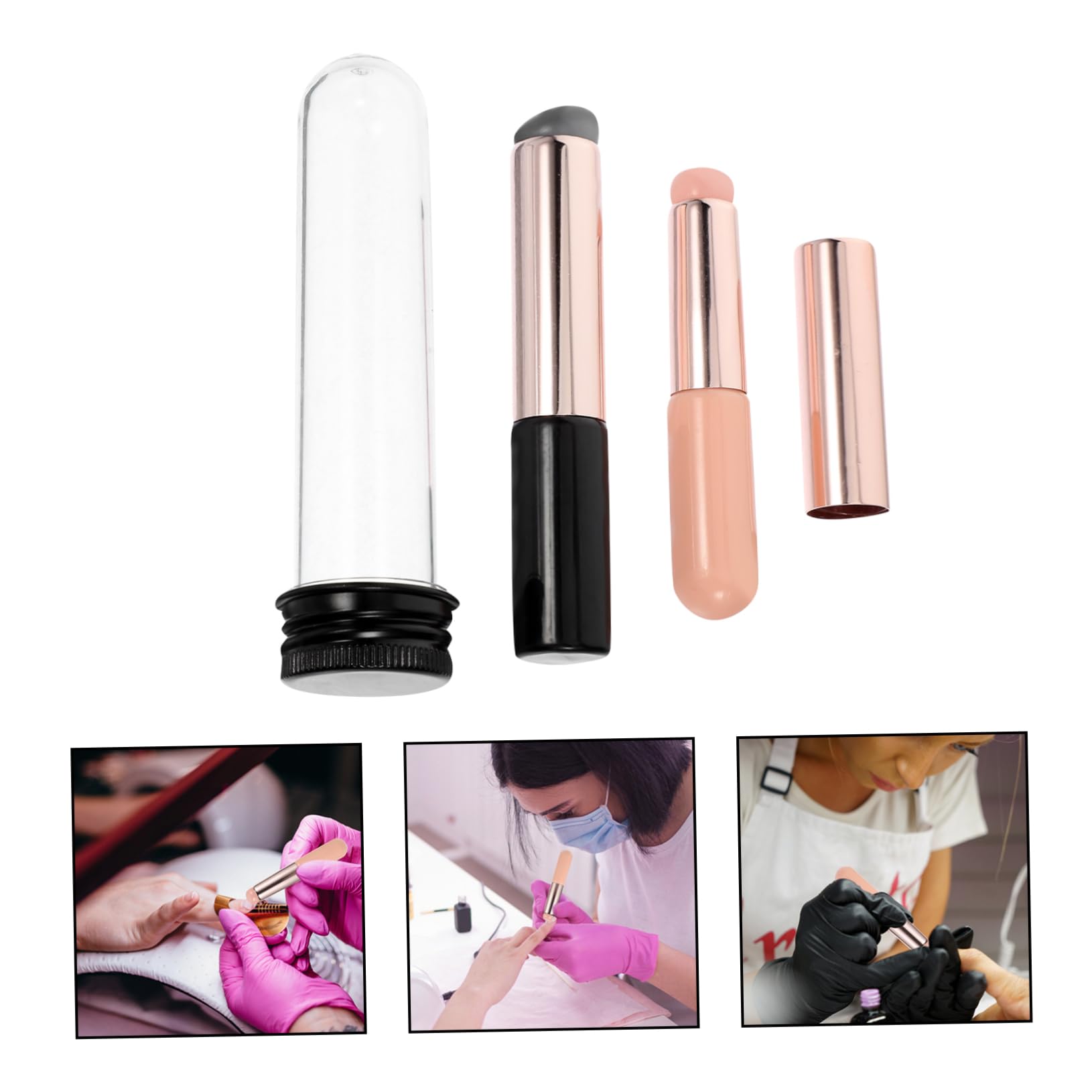 Healeved 10piezas Pinceles De Para De Uñas Aplicador De y Herramienta De Degradado Para Manicura Para Técnicas De Nail Art y Casa