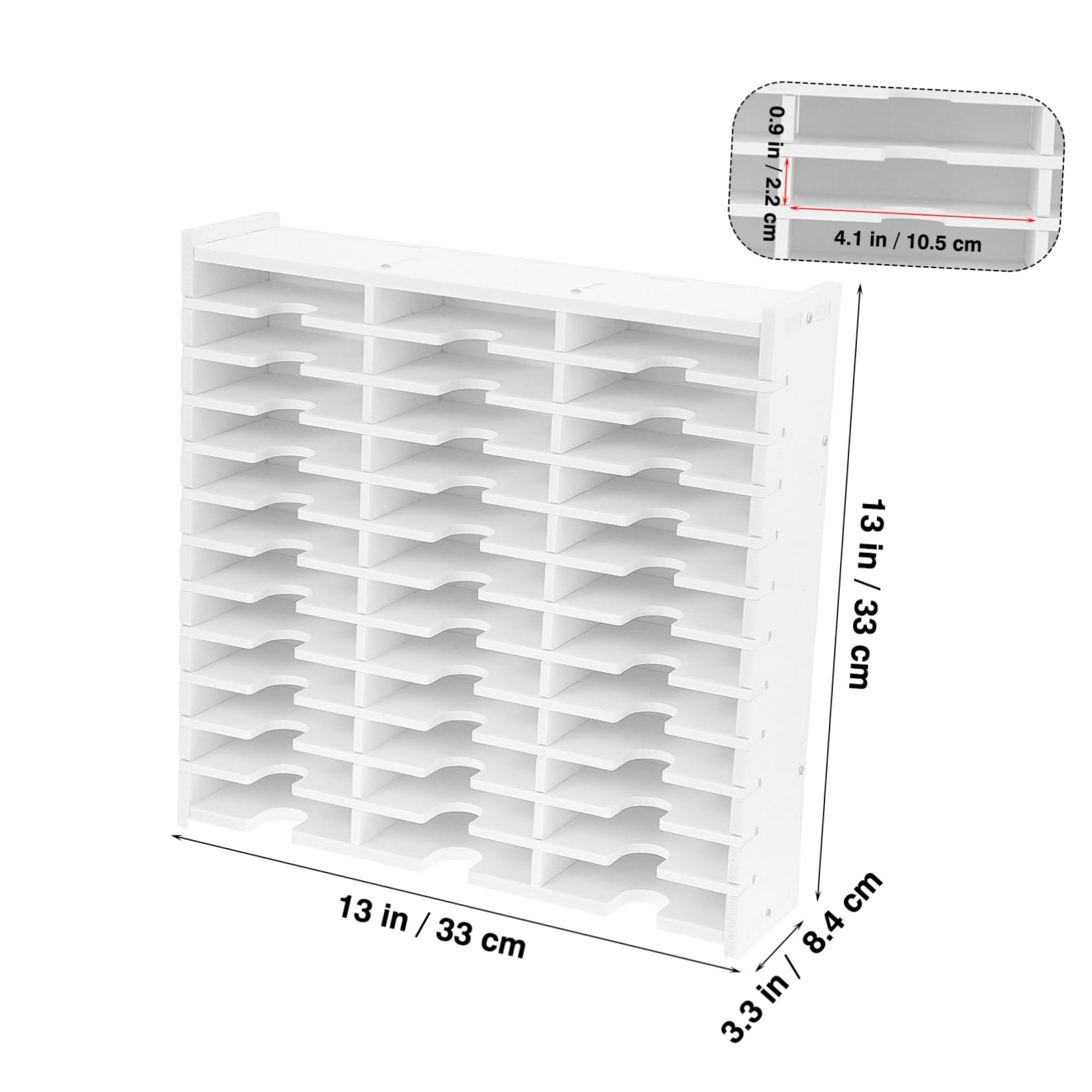 Didiseaon Scatola Porta CD da Tavolo in PVC Bianco, Multi-Scomparto, Resistente All’Usura, per Proteggere i Dischi e Organizzare L’Ufficio