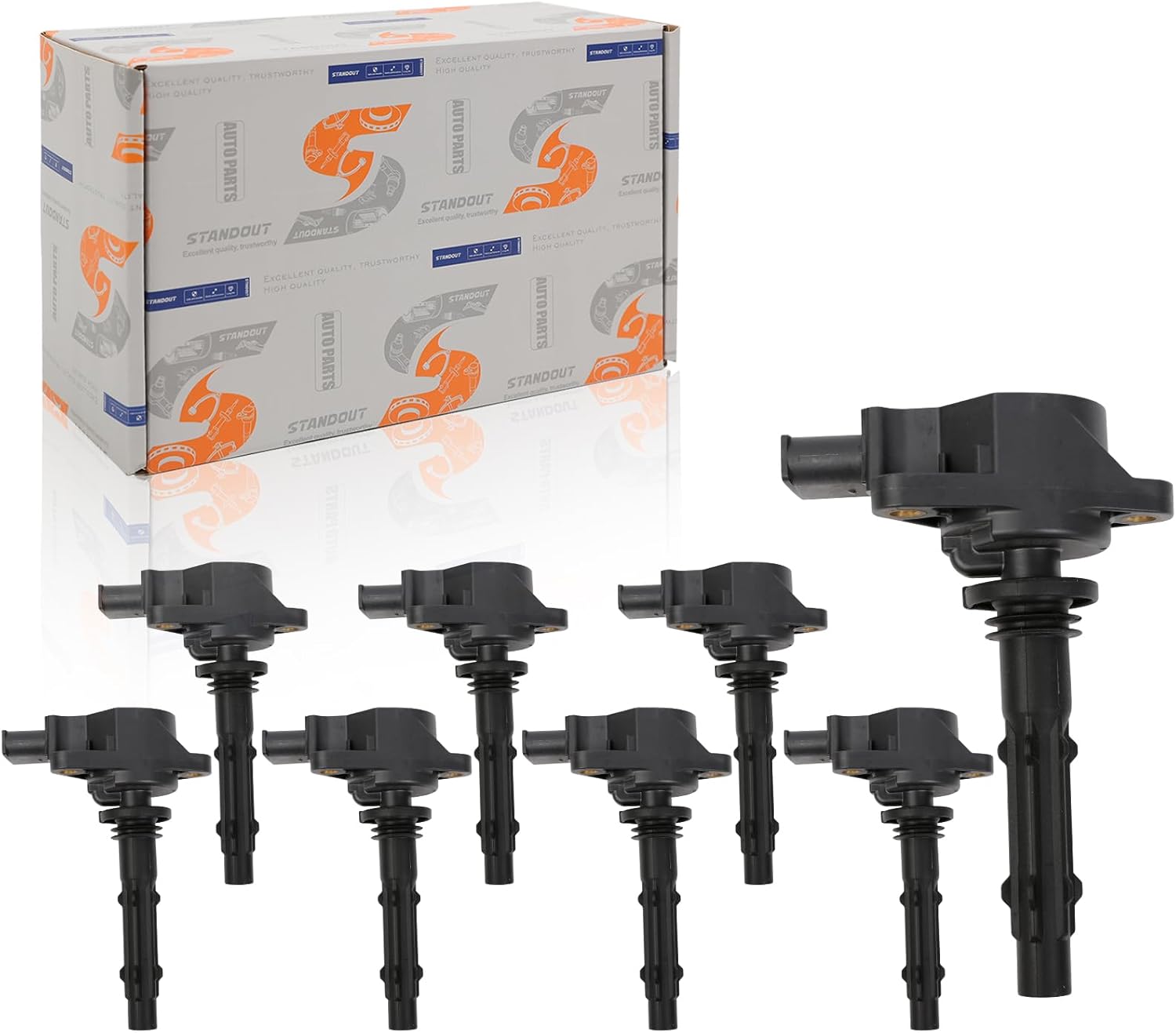 STANDOUT Ignition Coil Set of 8 compatible with Mercedes-Benz SL550 S550 G550 E550 CL550 4.7L-5.5L UF535