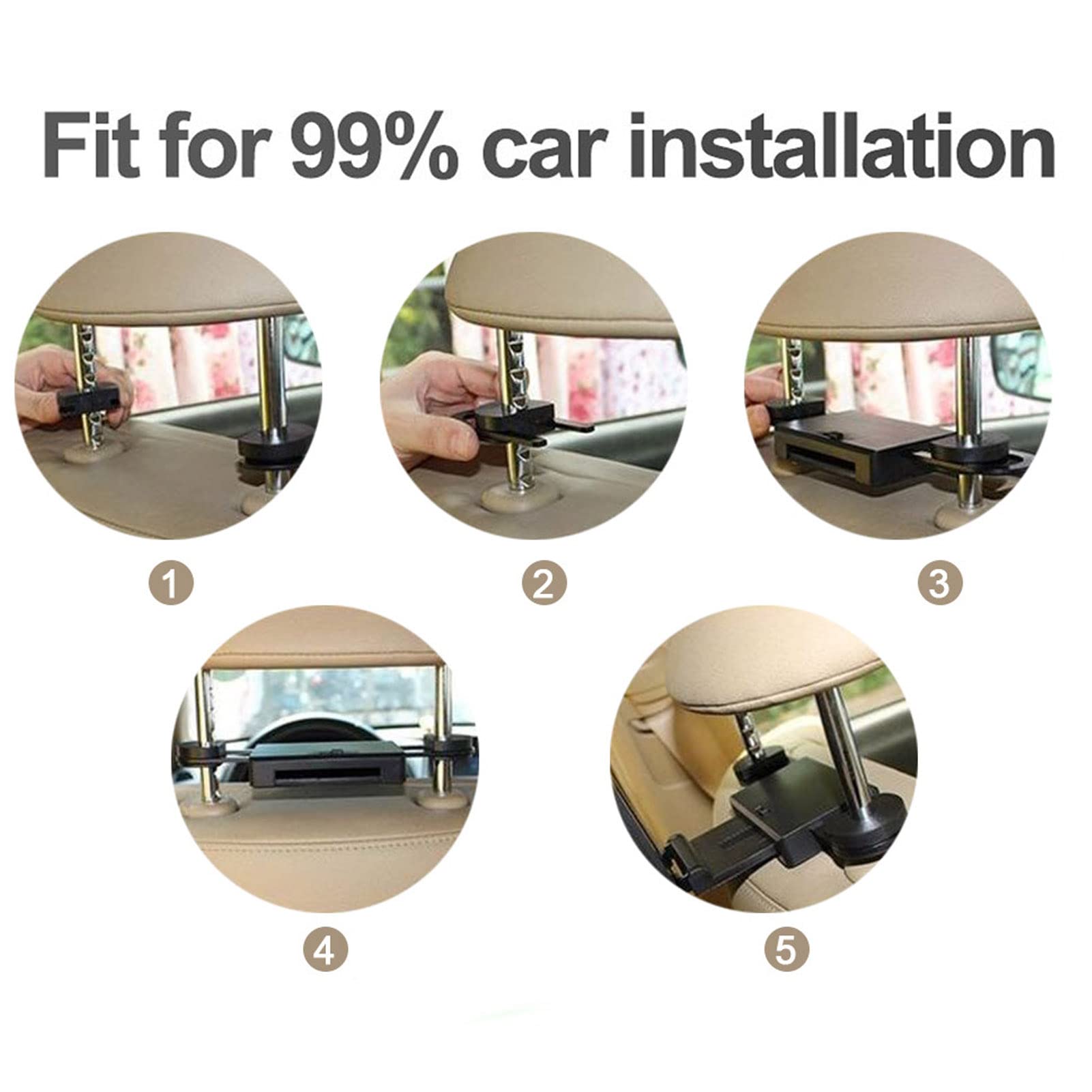 Reproductores De Vídeo Para Reposacabezas De Coche Vomeko: Entretenimiento Para El Asiento Trasero De 13,3 Pulgadas Con Android 9.0, Estéreo Para Coche Bluetooth, Tabletas 4K Con Pantalla Táctil IPS