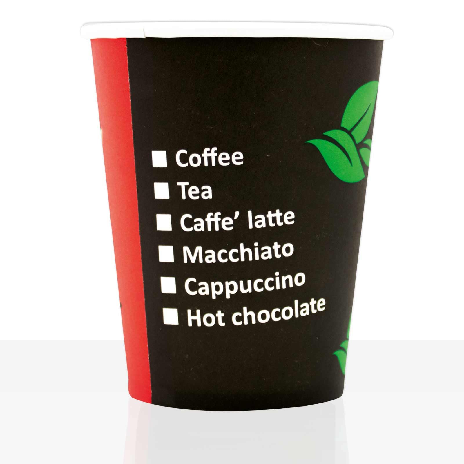 Coffee to go Becher aus Hartpapier 0,2l, 1000Stk, Pappbecher, Kaffeebecher to go