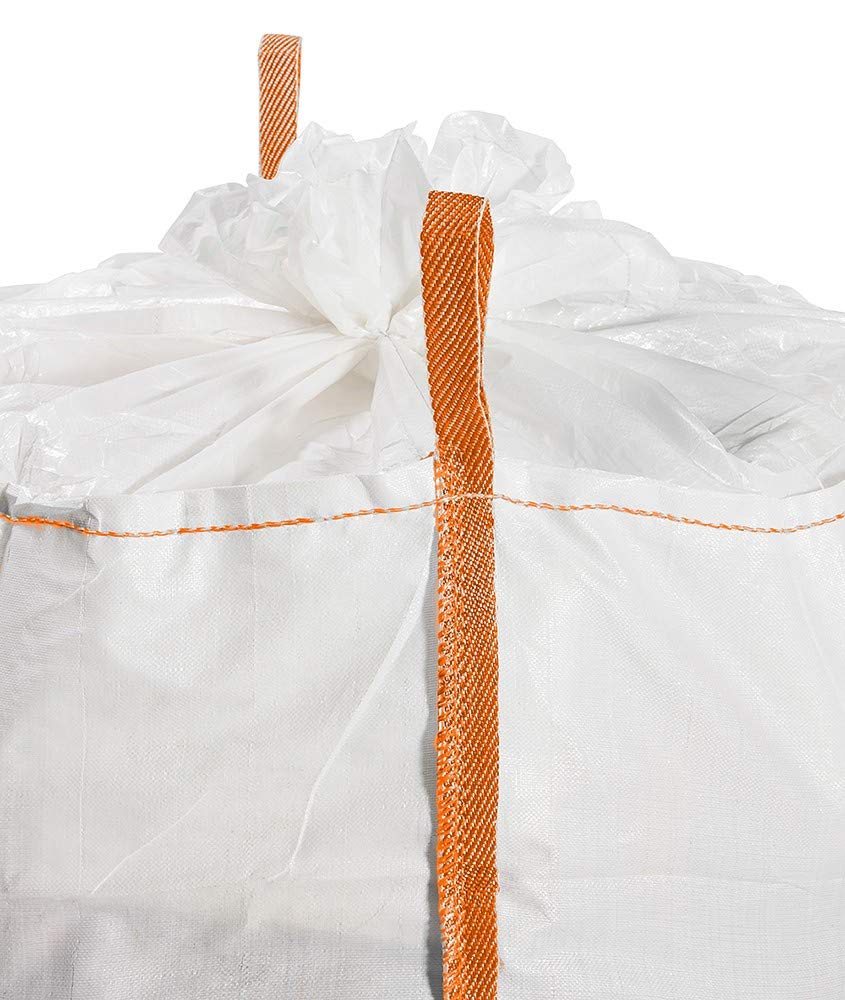 Lot de 10 sacs | Big Bag avec Goulotte de Vidange et Jupe de Fermeture 1500 KG Sac Gravat 90x90x110cm | GRVS |