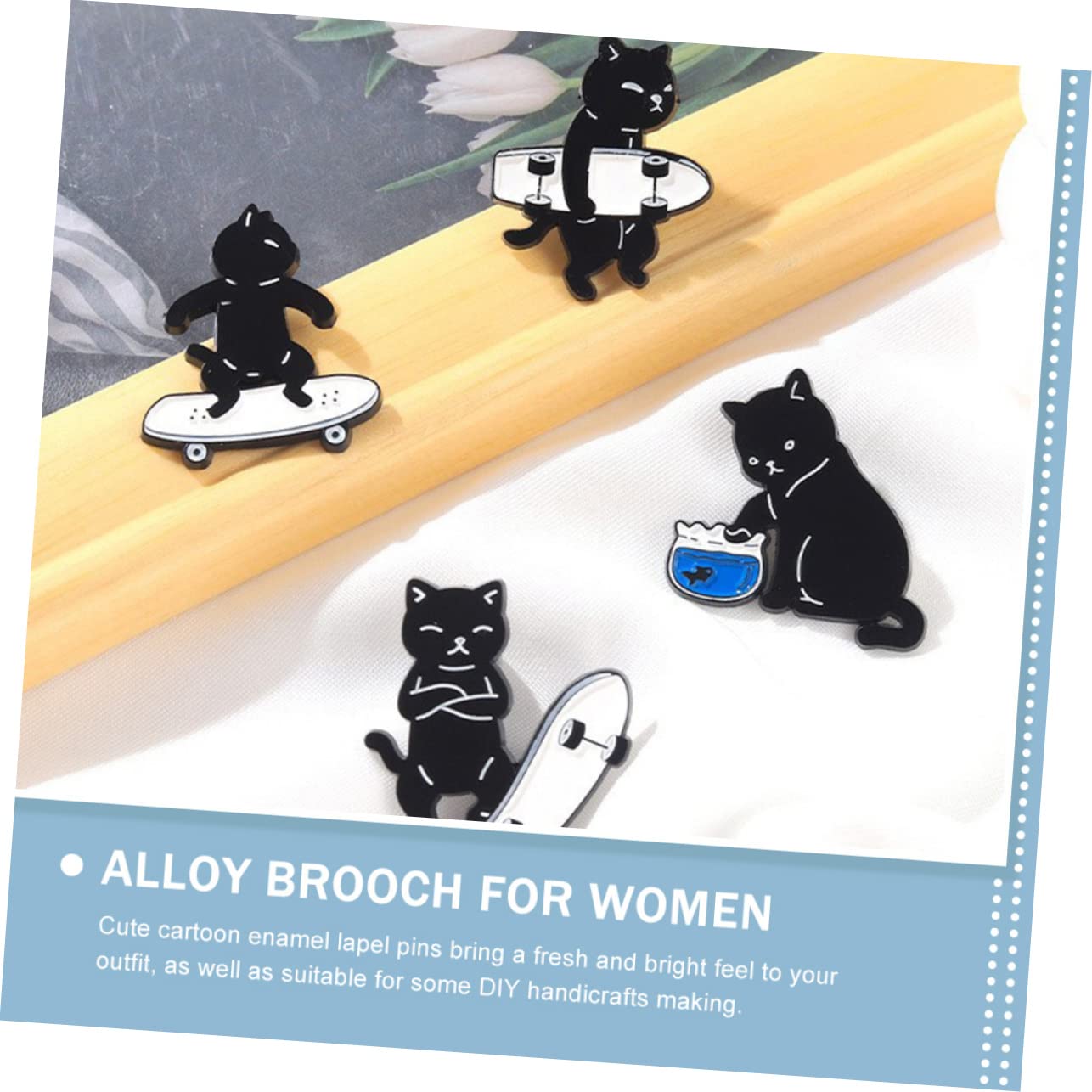 minkissy Teiliges Katzen Badge Cartoon Anstecker Für Kleidung Taschen Kreative Dekoration Für Frauen Gemischte Designs