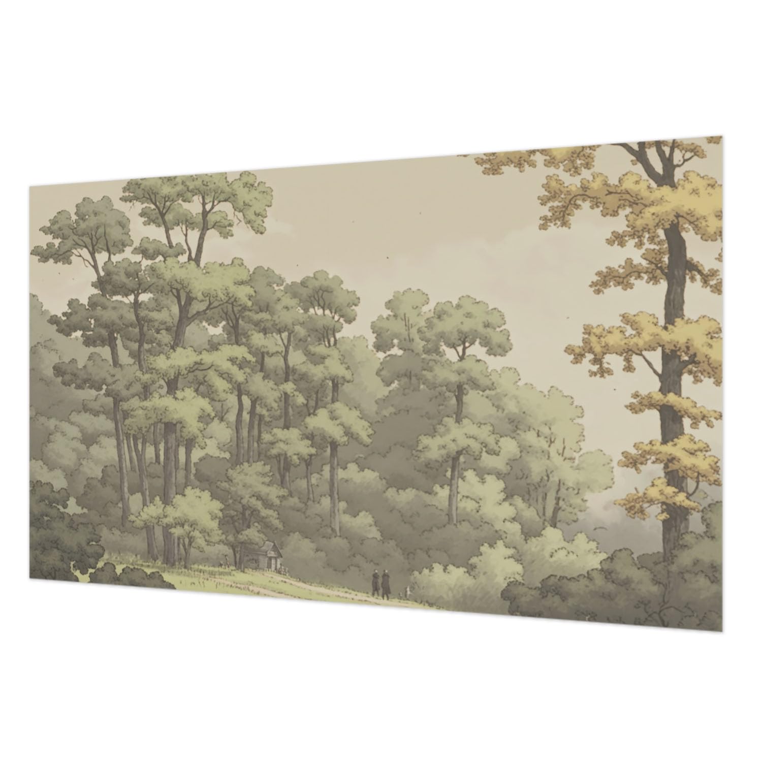 Revêtement mural forêt 416x254 cm pour chambre à coucher zen Tulup