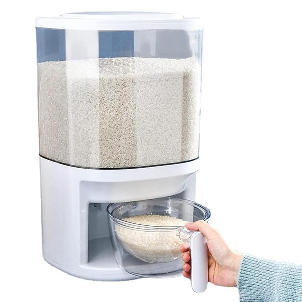 Amazon｜ライスディスペンサー、計量カップ付きシリアル