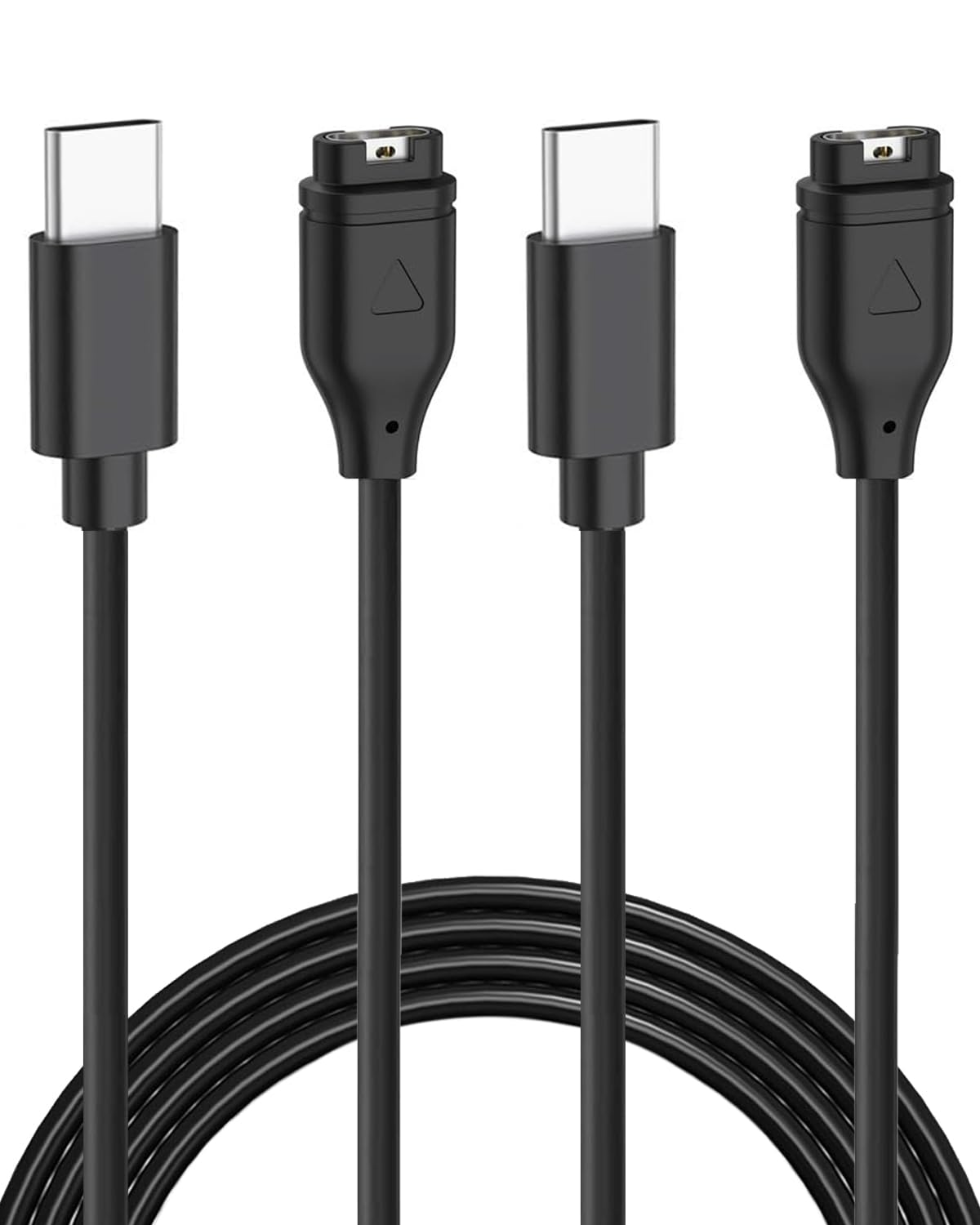 Threeeggs USB Type C Charger for Garmin Forerunner 165 245 265, Replacement Charging Cable Cord for Forerunner 965 945 45 Smartwatch (2-Pack, 3.3ft/1m)