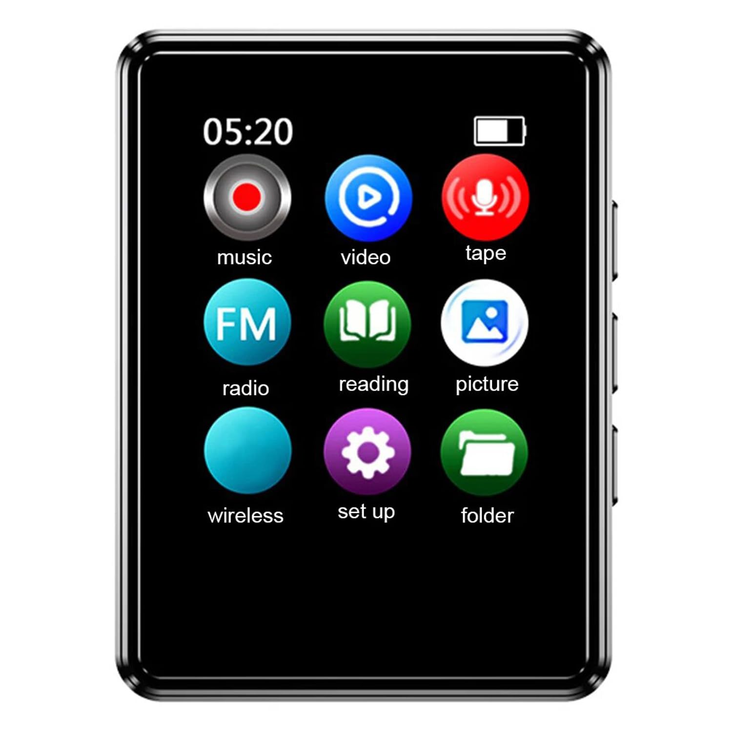 Portable MP3 MP4 Digital Audio Player Bluetooth 5 0 Lossless Music Player Mini MP4 Video Playback with 1