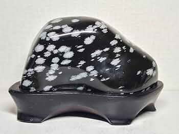 スノーフレーク オブシディアン 黒曜石 鑑賞石 天然石 水石 黒石 鉱物 原石 雪華・13.2kg】 スノーフレークオブシディアン 黒曜石 原石 鑑賞