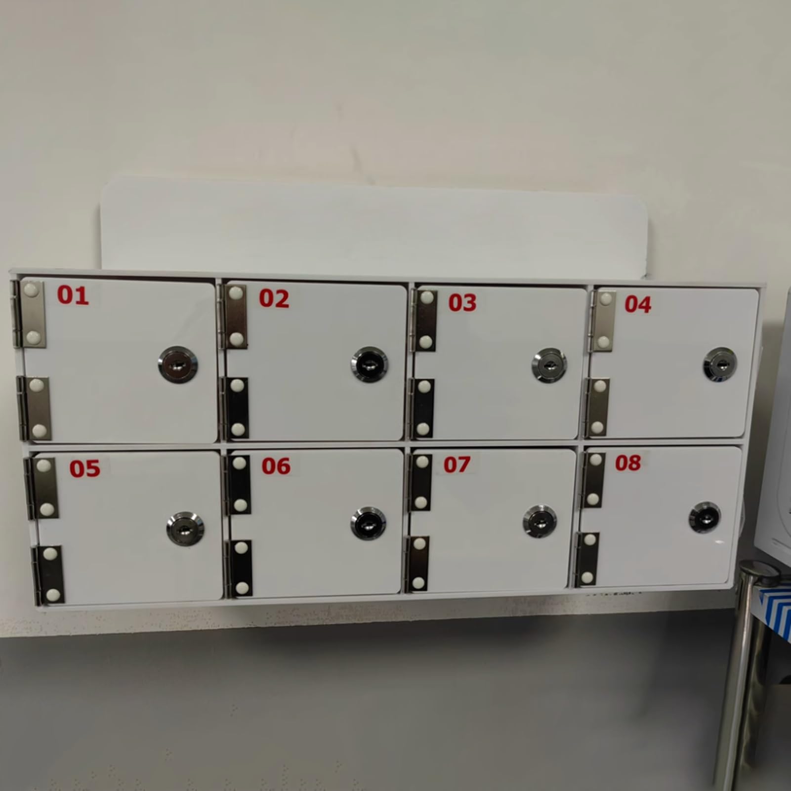 Organizer per telefono in acrilico autoportante MultiDoor Armadio di archiviazione per telefono cellulare 6 slot scatola di blocco per ufficio per stazioni di polizia e aziende