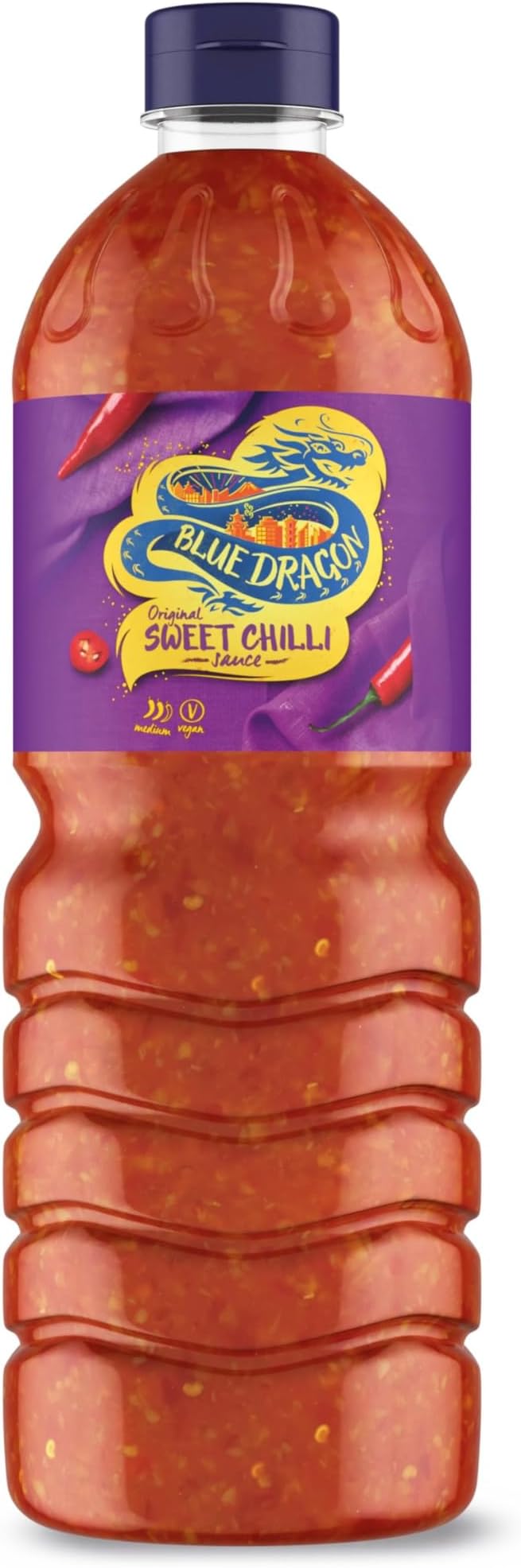 Original Thai Sweet Chilli Dipping Sauce 1L | Medium Heat | Perfect With Goujons, Wraps, Burgers, Chicken, Halloumi & More