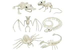 CAMIRUS 6Pack Bones Animals Halloween Decor