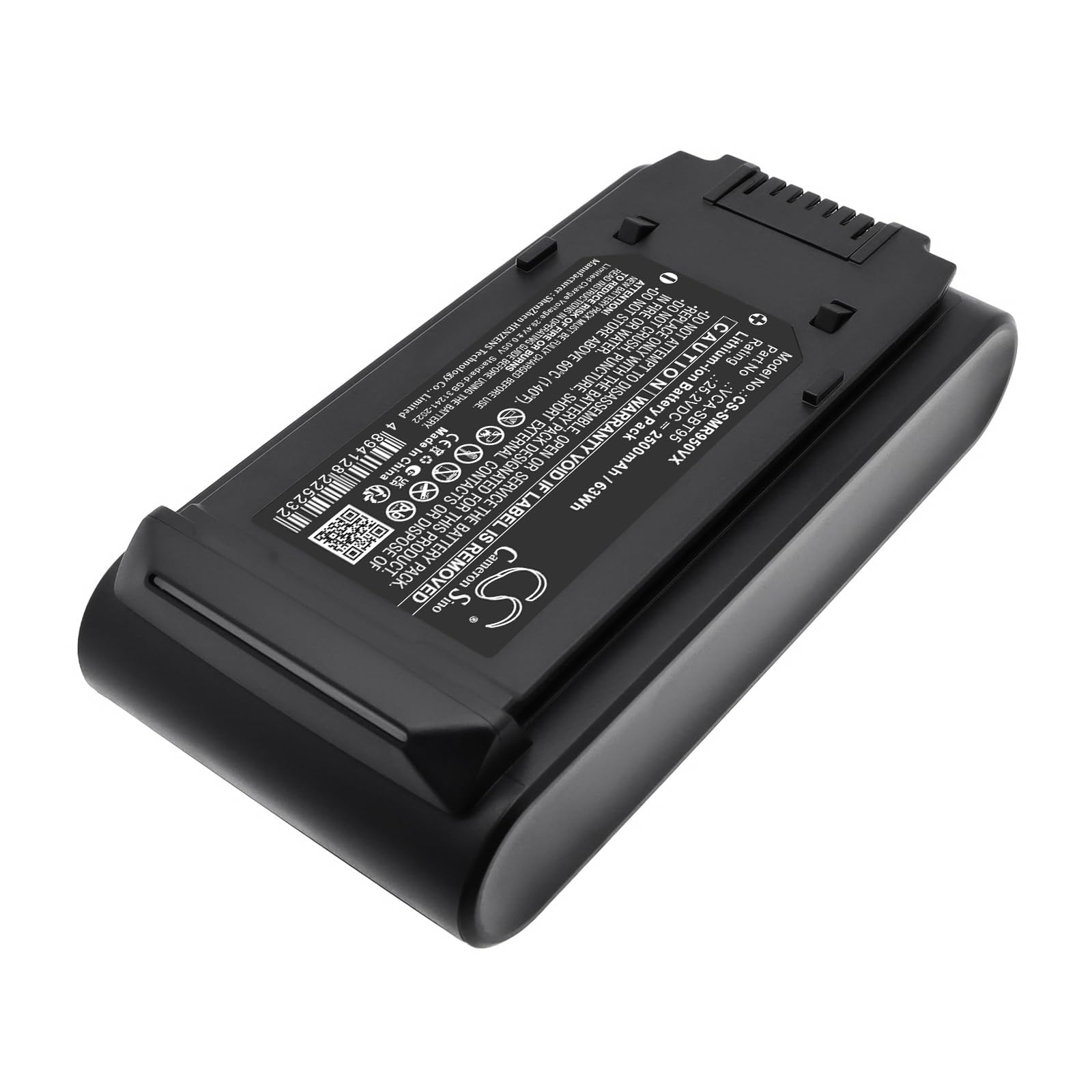 TECHTEK Bateria 2500mAh kompatybilny z [Samsung] Bespoke Jet Pet Stick Vacuum, Jet 85, 95, VS20A95823W, VS20A95943N, VS20A95973B, VS20B95823W/EV, VS20B95943N/EV, VS20C8522TW zastępuje VCA-SBTA95