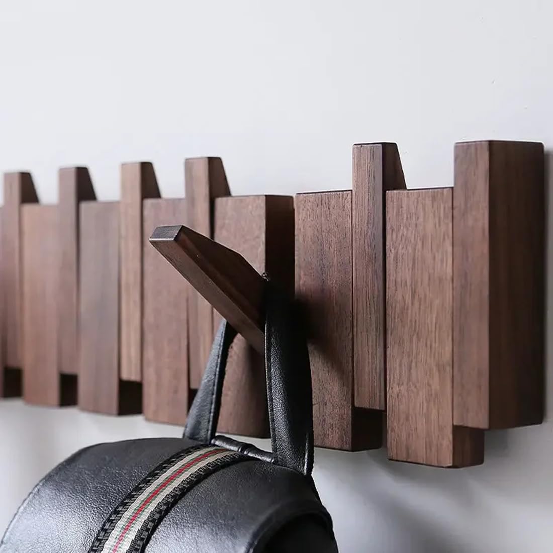 Perchero de Pared para Colgar Sombreros, Llaves, Bolsos, Puerta de Entrada, Decoración del Hogar, Muebles A