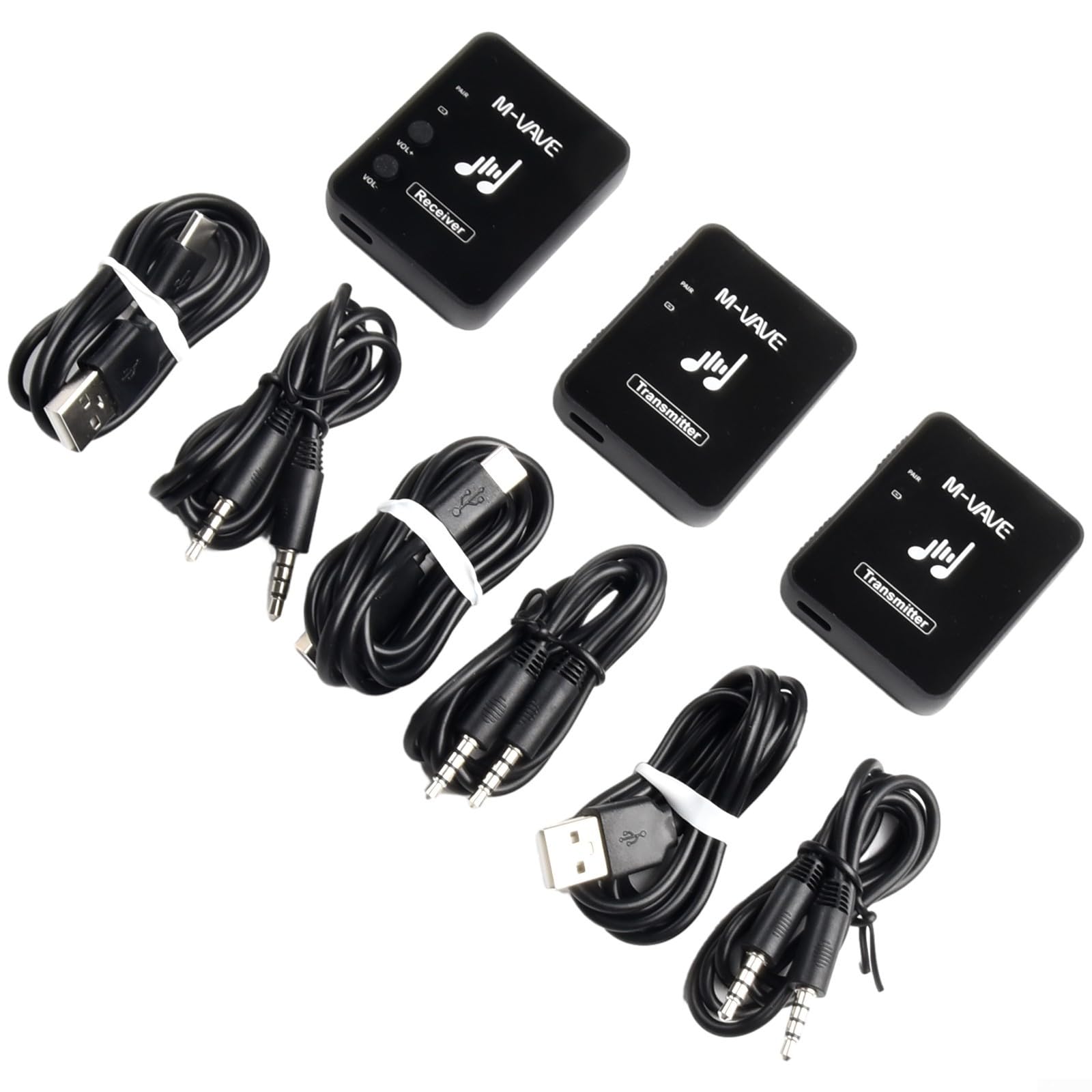 Digital Wireless Earphone Transmitter Receiver 30m(1 tran 2 receivers)