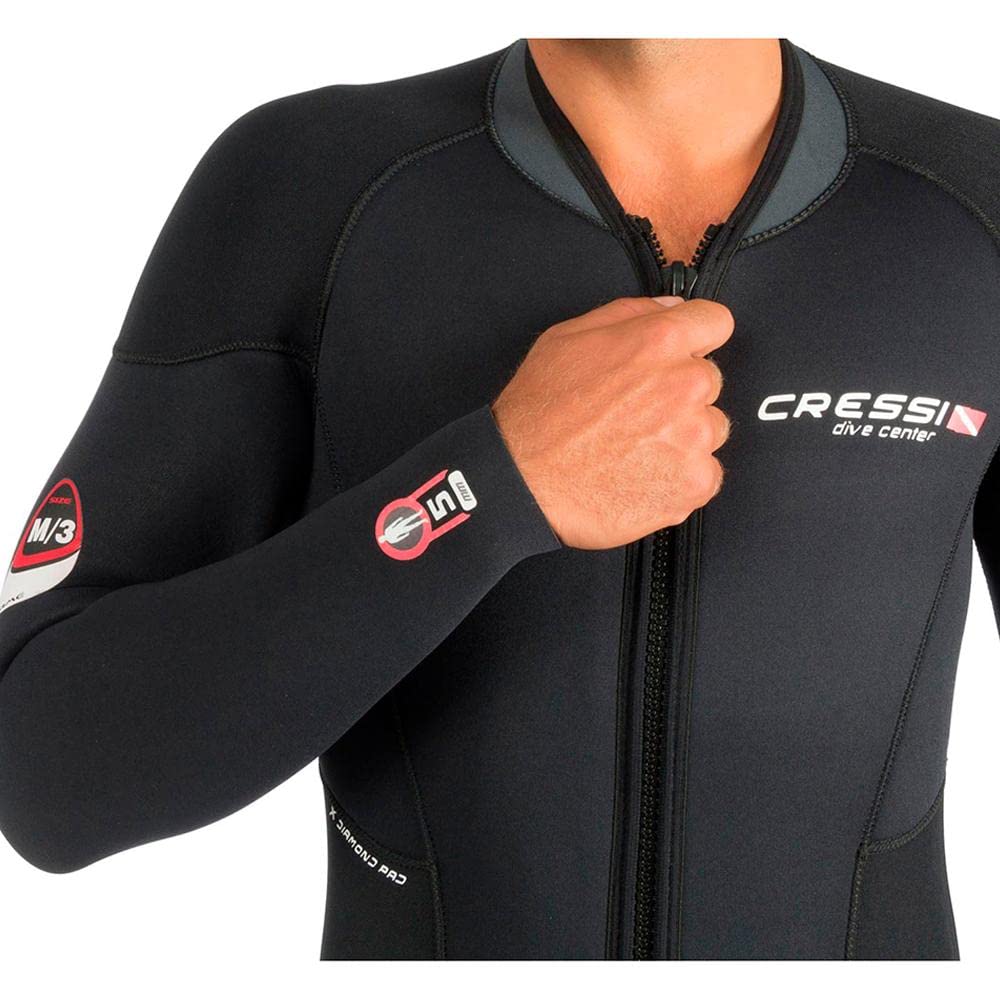 Cressi Endurance Man Monopiece Wetsuit 5mm - Herren Overall Tauchanzug Aus 5mm Neopren Für Taucher Und Schnorchler