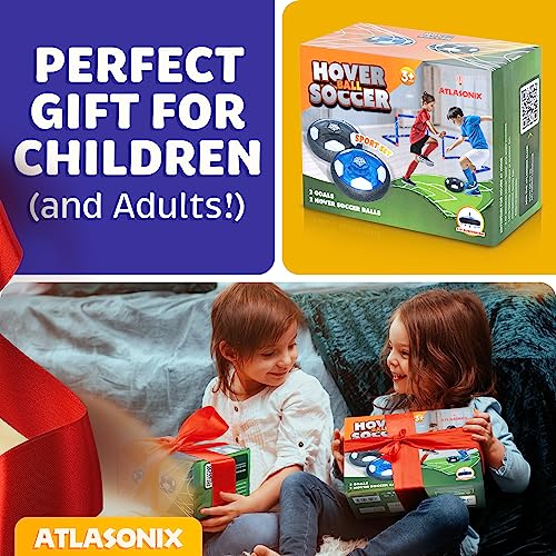 image for Atlasonix Hover Soccer Ball - Indoor Soccer Ball, Indoor Flying Toy Ga