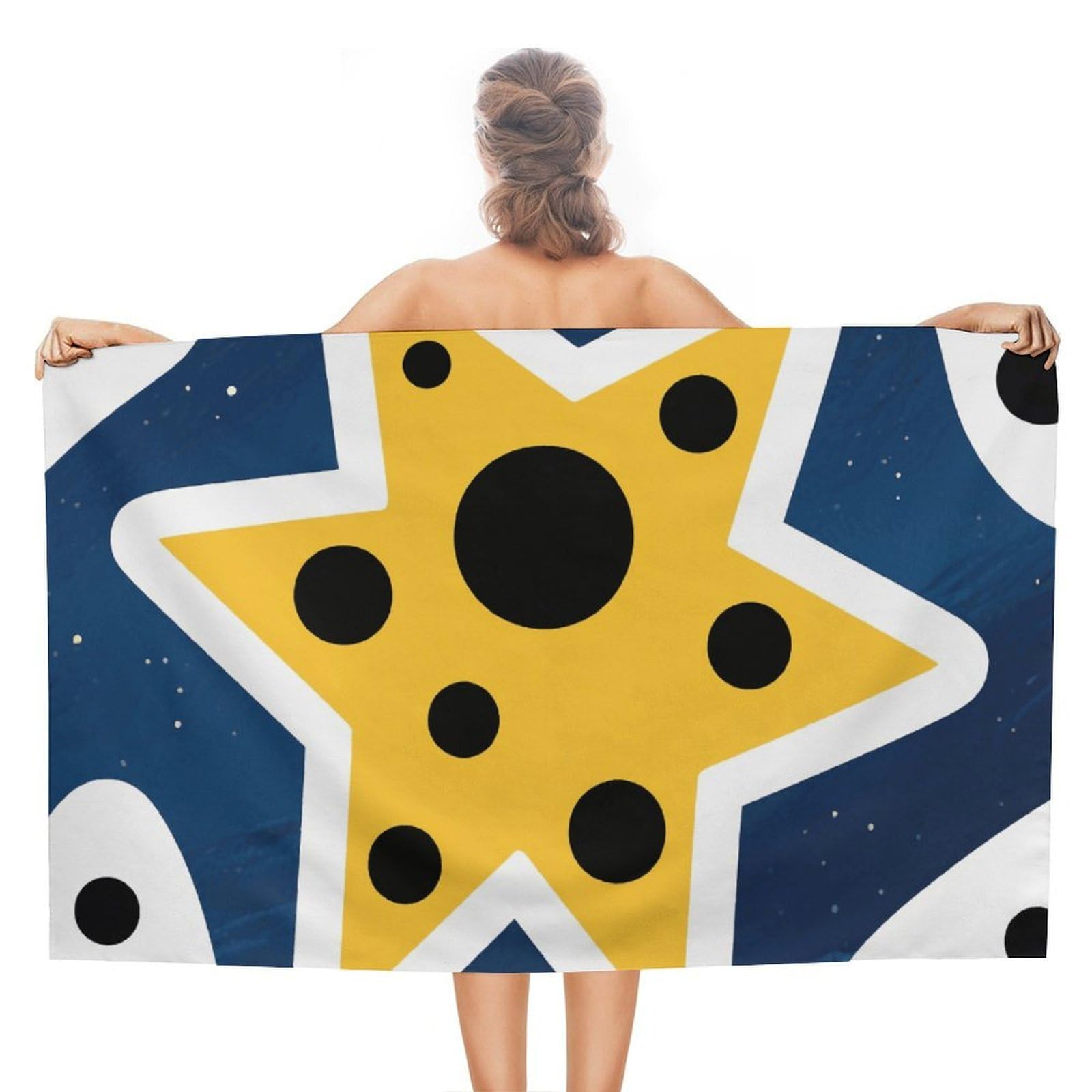 asbwuo Star Spirit Symbol Beach Towels Extra Large Quick Dry Absorbent