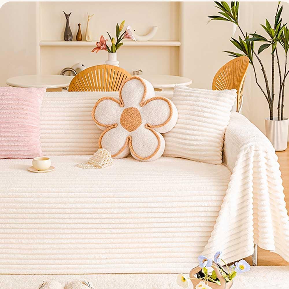 Plush Sheepskin Sofa Cover - Cozy & Protective -7 Plush Sheepskin Sofa Cover - Cozy & Protective -7